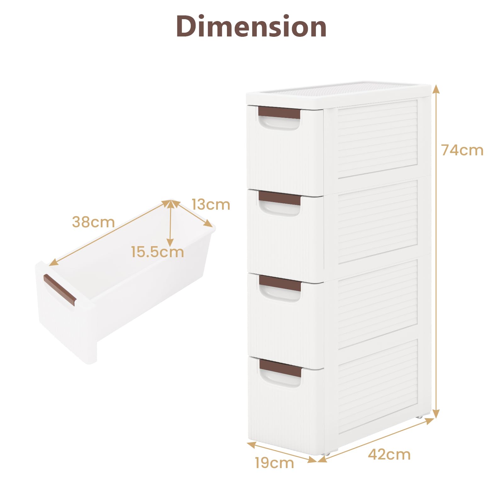 komfotteu-nischenschrank-auf-rollen-mit-4-schubladen-19-cm-schmaler-rollschrank image 3