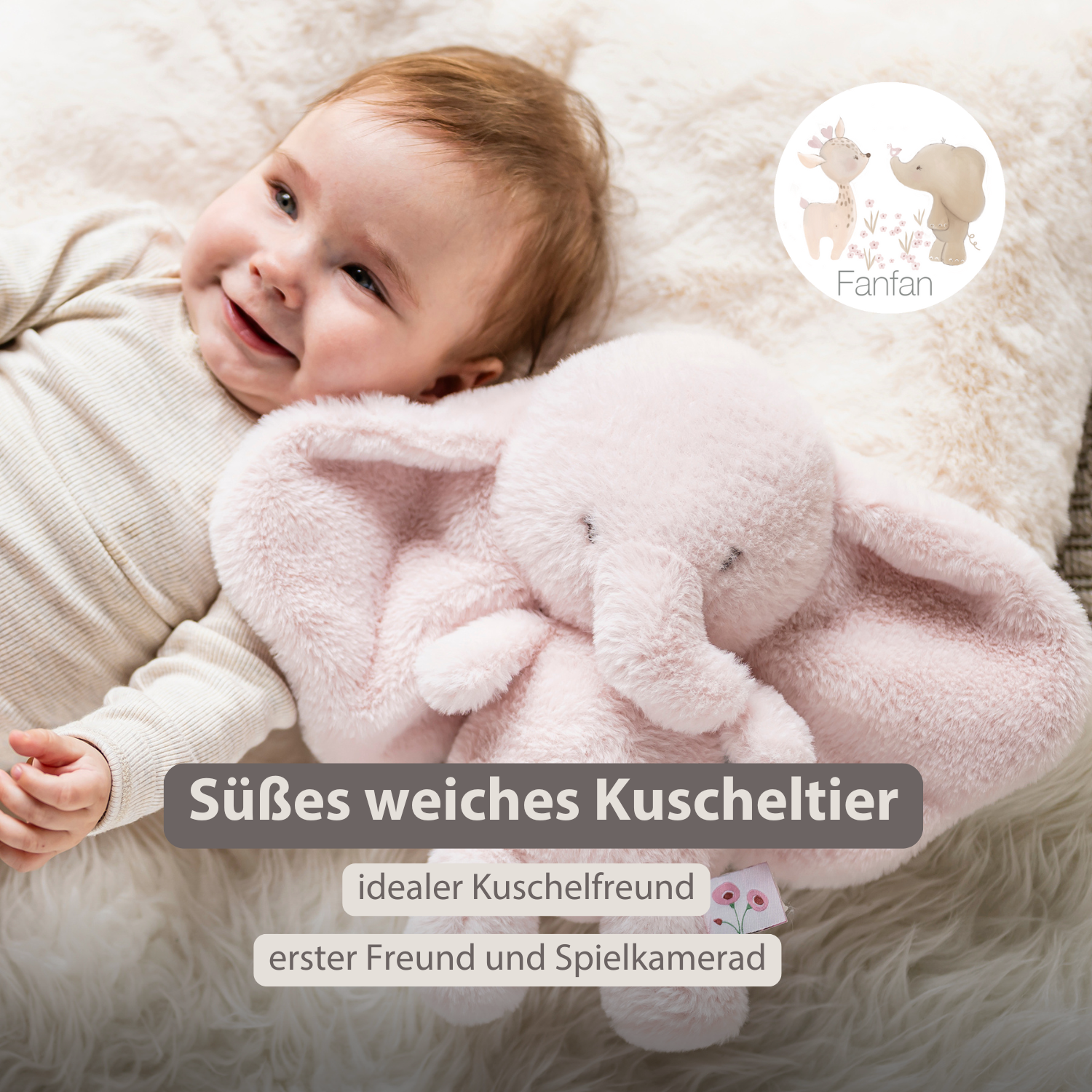 nattou-fanfan-kuscheltier-elefant-30-cm-rosa image 2