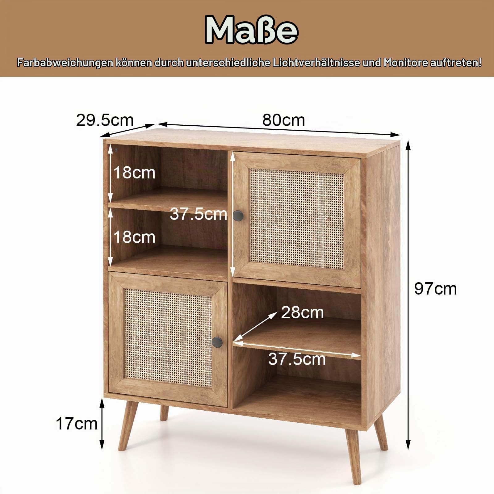 komfotteu-sideboard-rattan-80x29-5x97-cm-anrichte-beistellschrank-mit-t-ren image 3