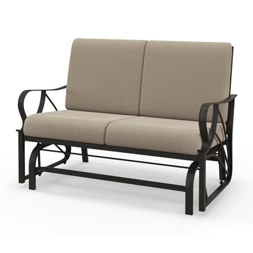 komfotteu-2-sitzer-schaukelstuhl-khaki-124-5x73x89-cm-gartenschaukel-mit-eisenra image 8