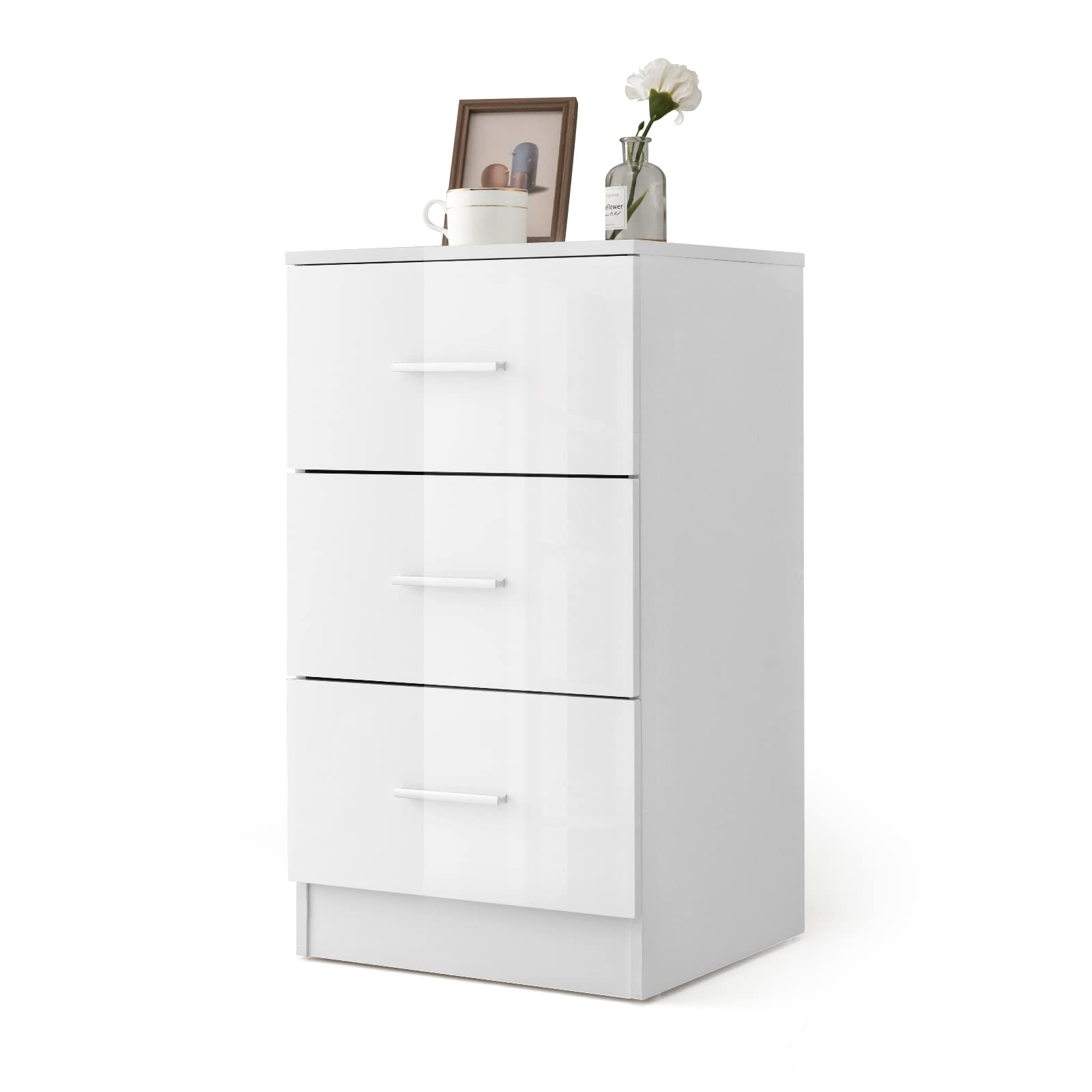 komfotteu-nachttisch-mit-3-schubladen-37x34x66-5-cm-wei image 1