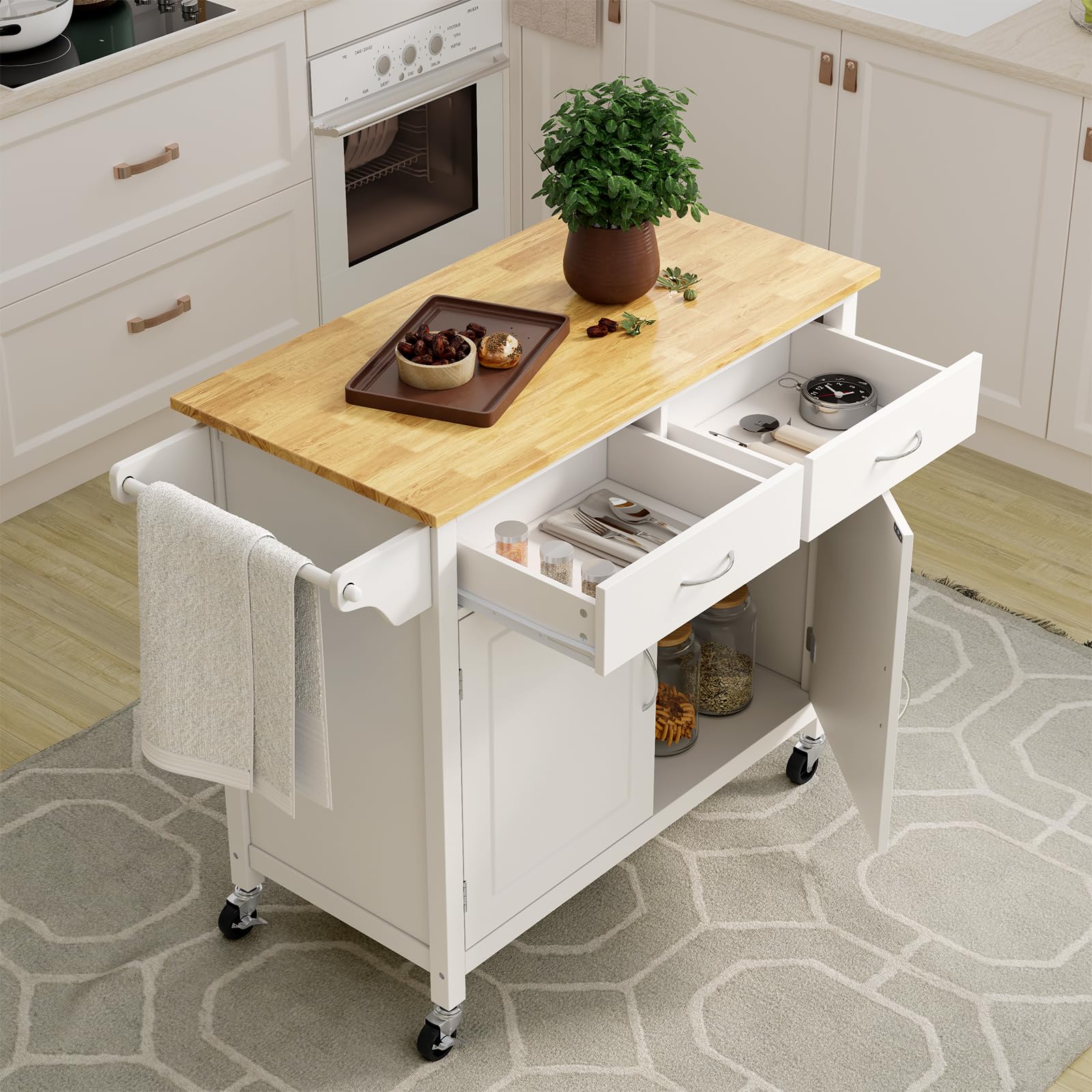 komfotteu-k-chenwagen-holz-110-cm-mit-arbeitsplatte-wei image 2