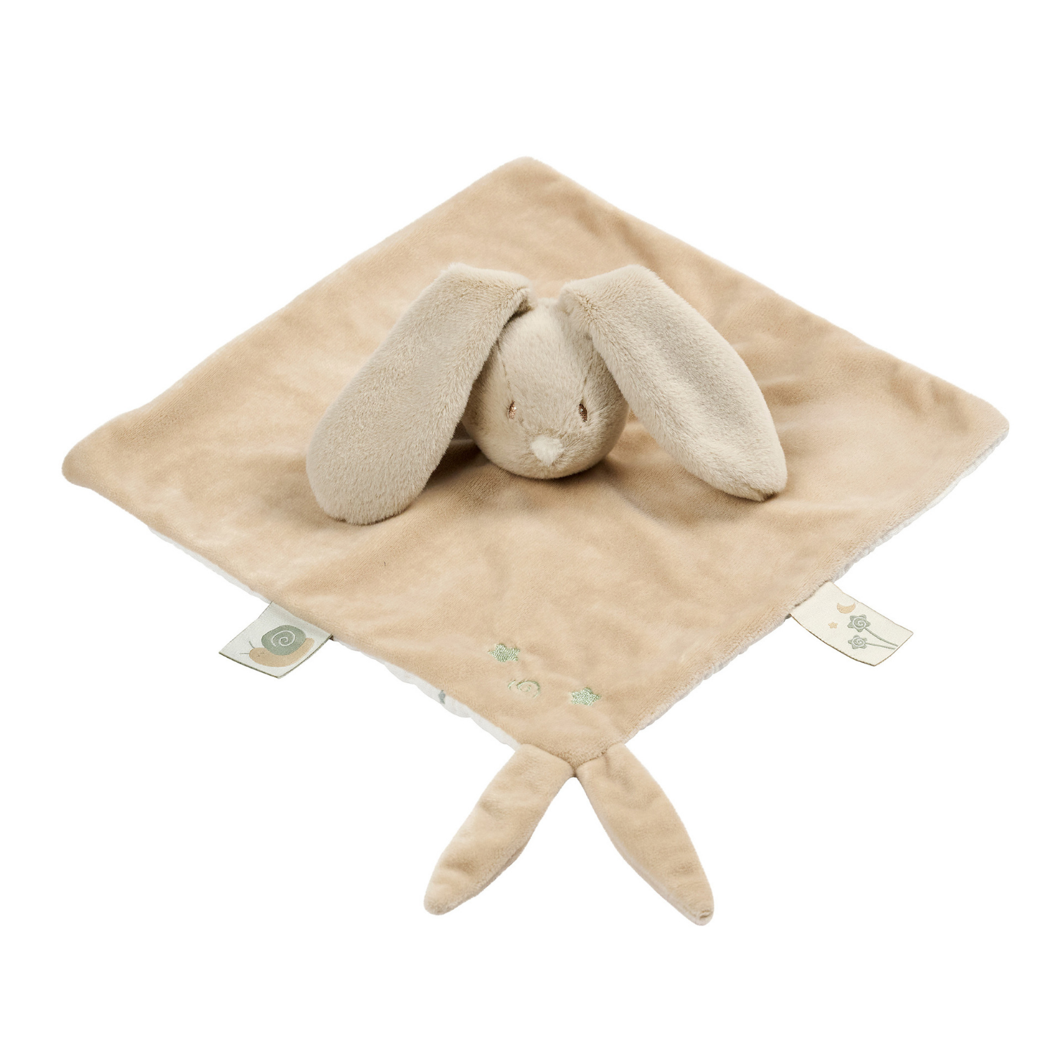 nattou-loulou-kuscheltuch-hase-28-x-28-cm-karamell image 8