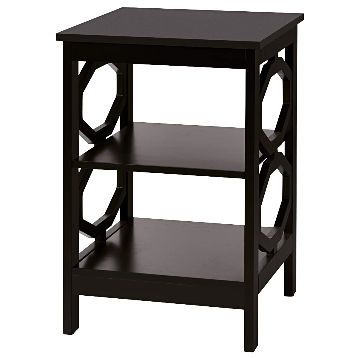komfotteu-nachttisch-beistelltisch-3-ebenen-holz-braun-40x40x61-cm image 4