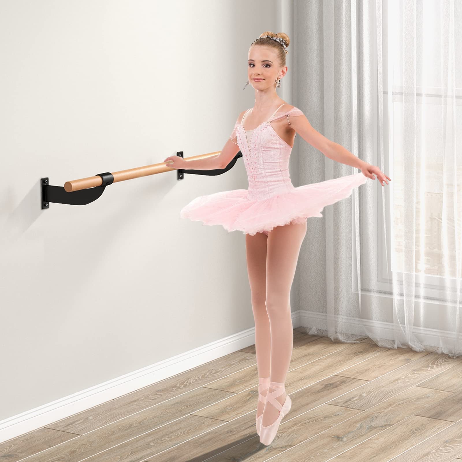 komfotteu-ballettstange-wandmontage-120cm-buche-38mm image 2
