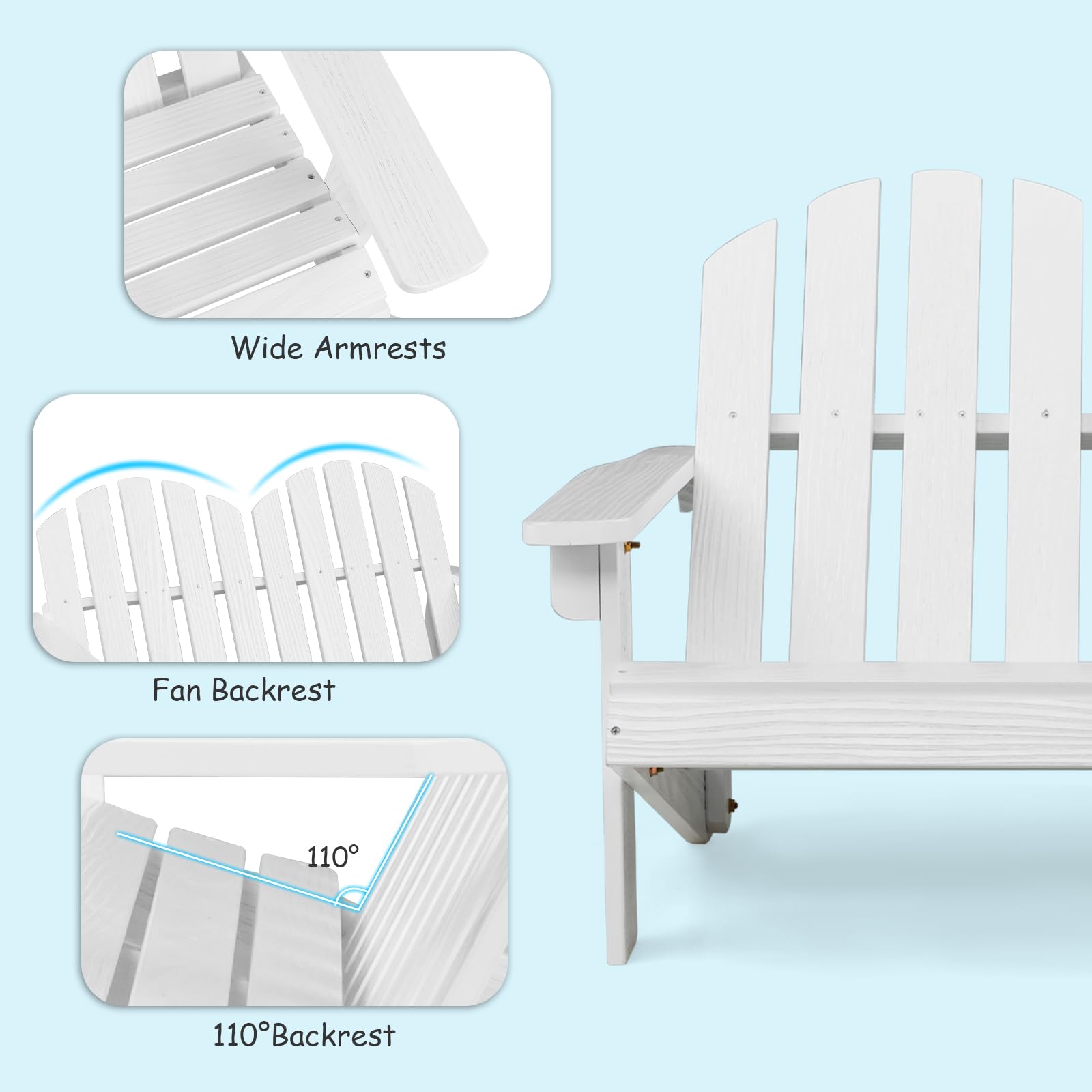 komfotteu-adirondack-2-sitzer-kinderstuhl-fichtenholz-wei-99-cm image 6