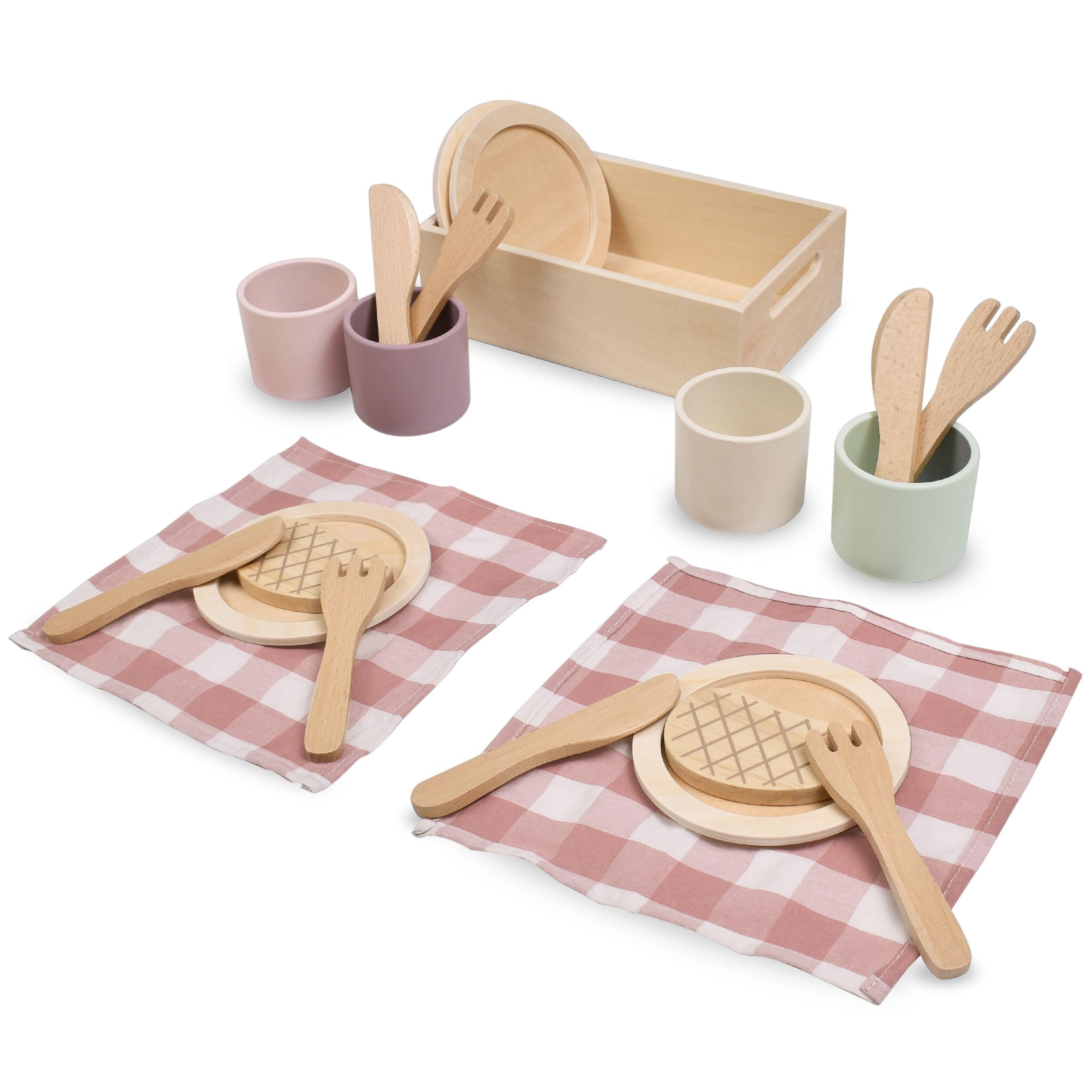 mamabrum-holz-dinner-set-geschirr-mit-untersetzer image 4