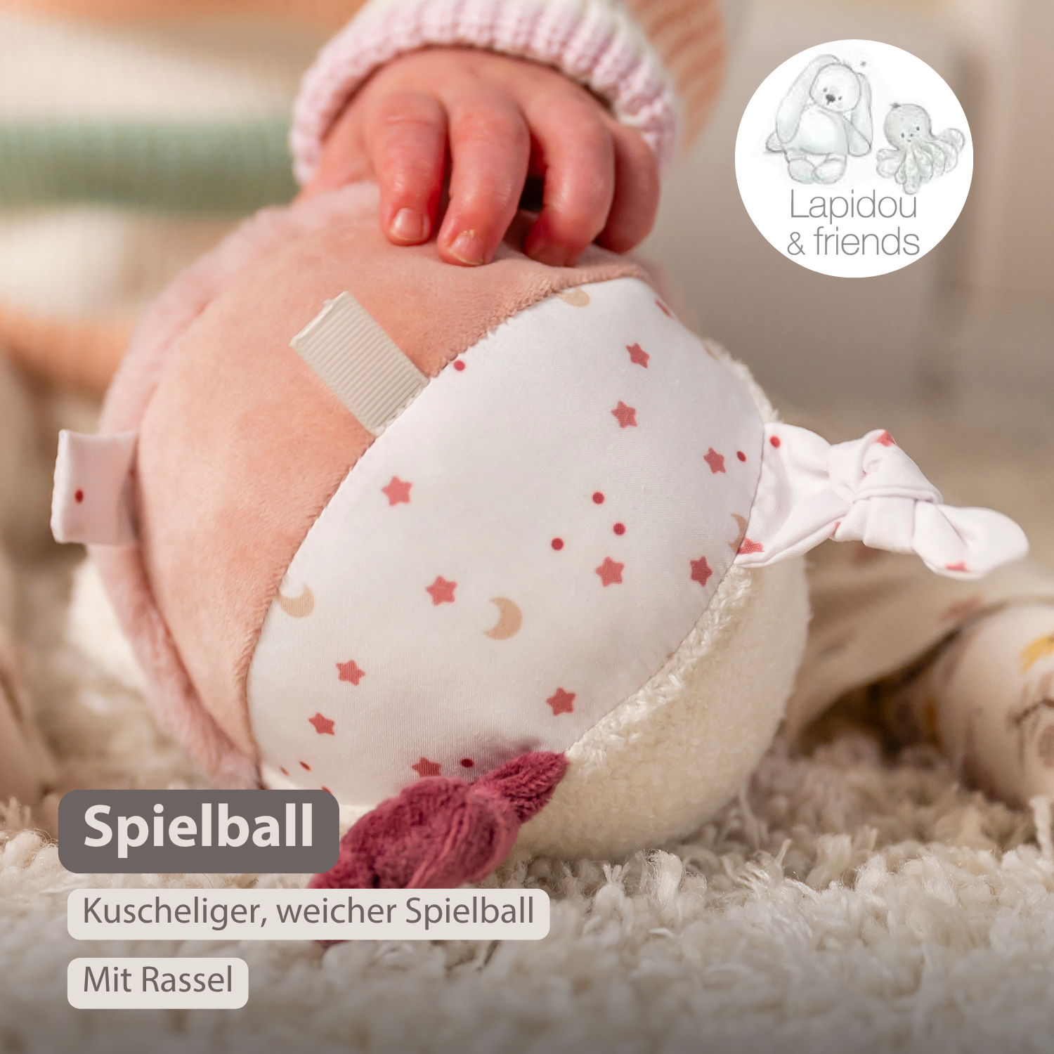 nattou-lapidou-kuschelball-15-cm-aktivit-tsball-puderrosa-mit-rassel image 2