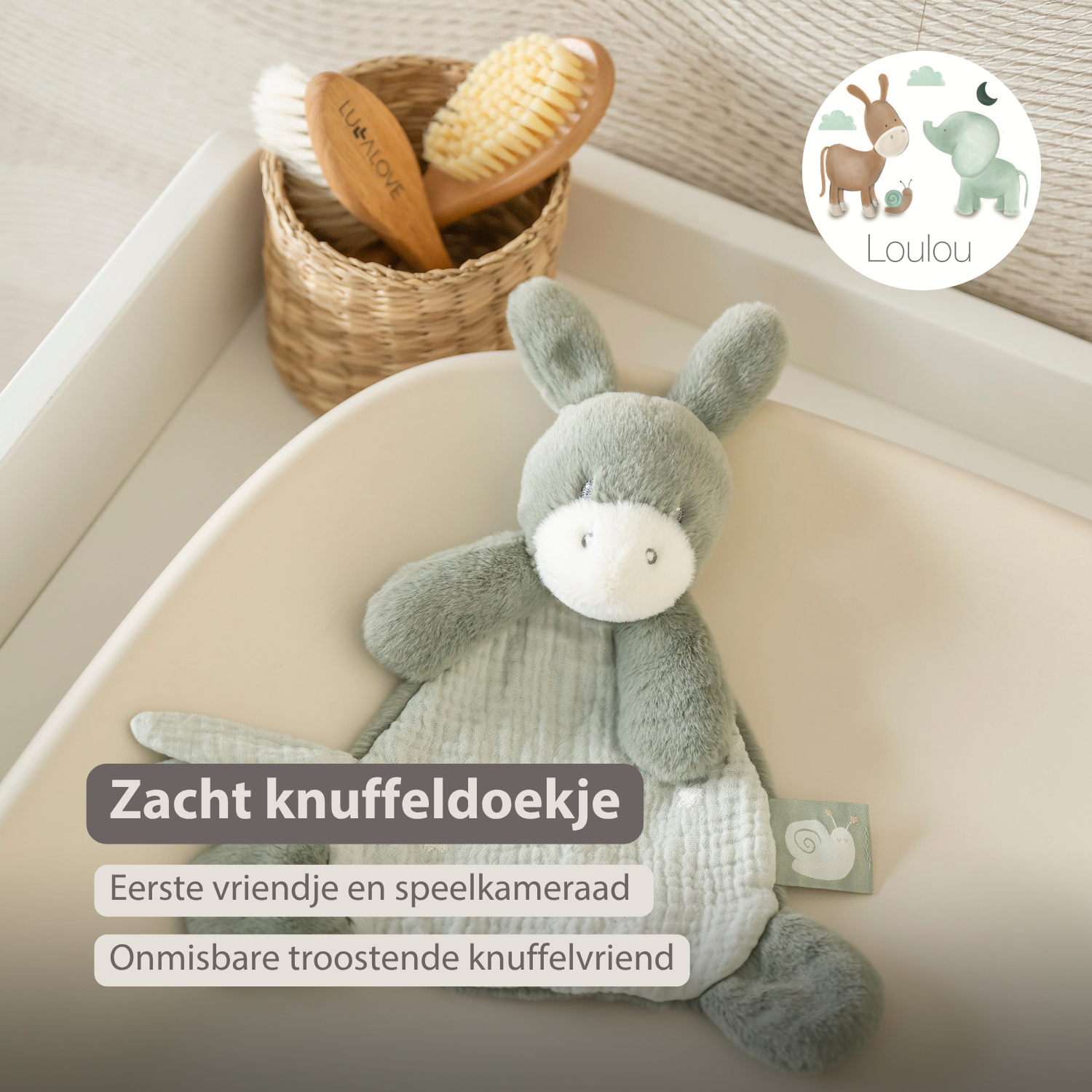 nattou-loulou-mini-kuscheltuch-esel-25-cm-lindengr-n image 8