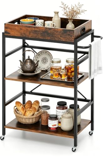 komfotteu-servierwagen-industrial-72-5x40x93cm-mit-tablett-3-ablagen image 8