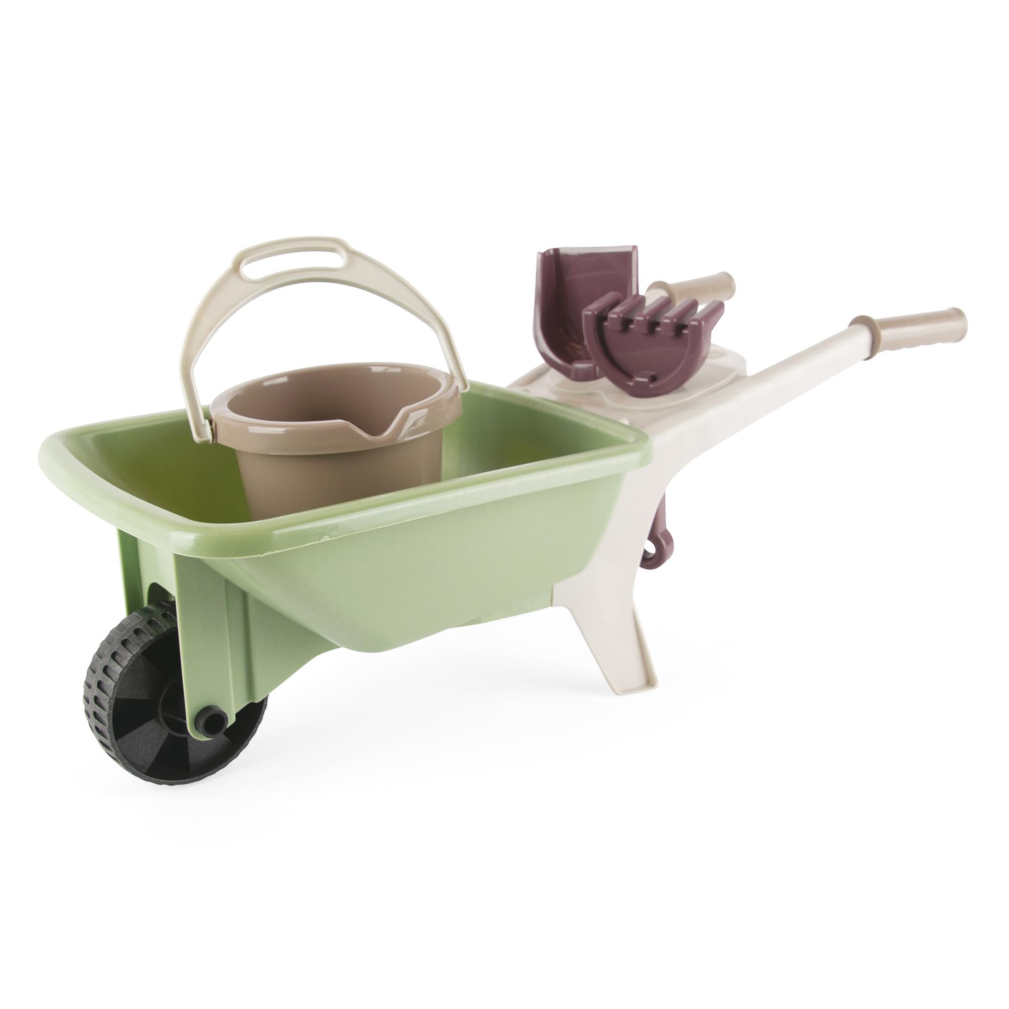 dantoy-green-garden-schubkarren-set-4-teilig-kinderschubkarre-mit-gartenger-ten image 1