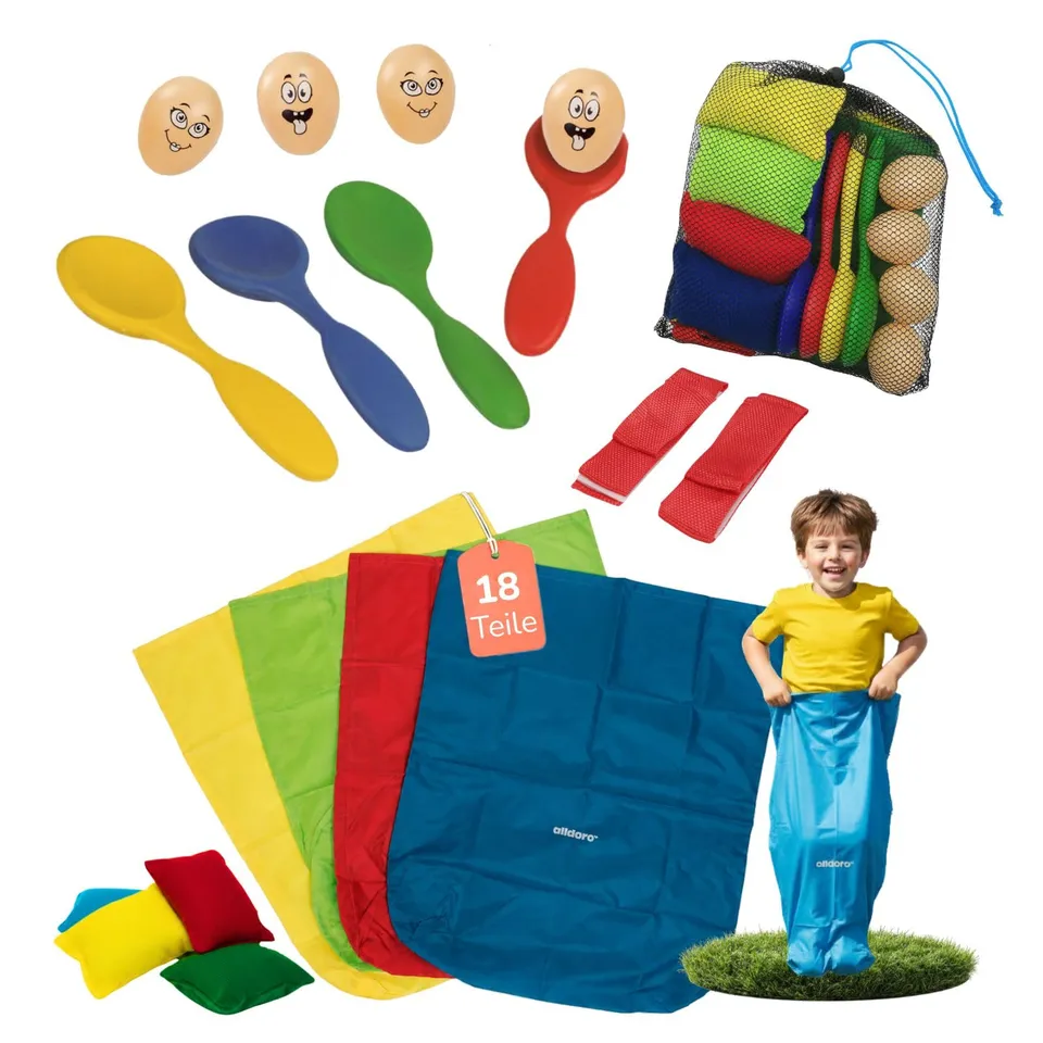alldoro-kinder-partyspiele-18-teiliges-set-ab-3-jahre image 1