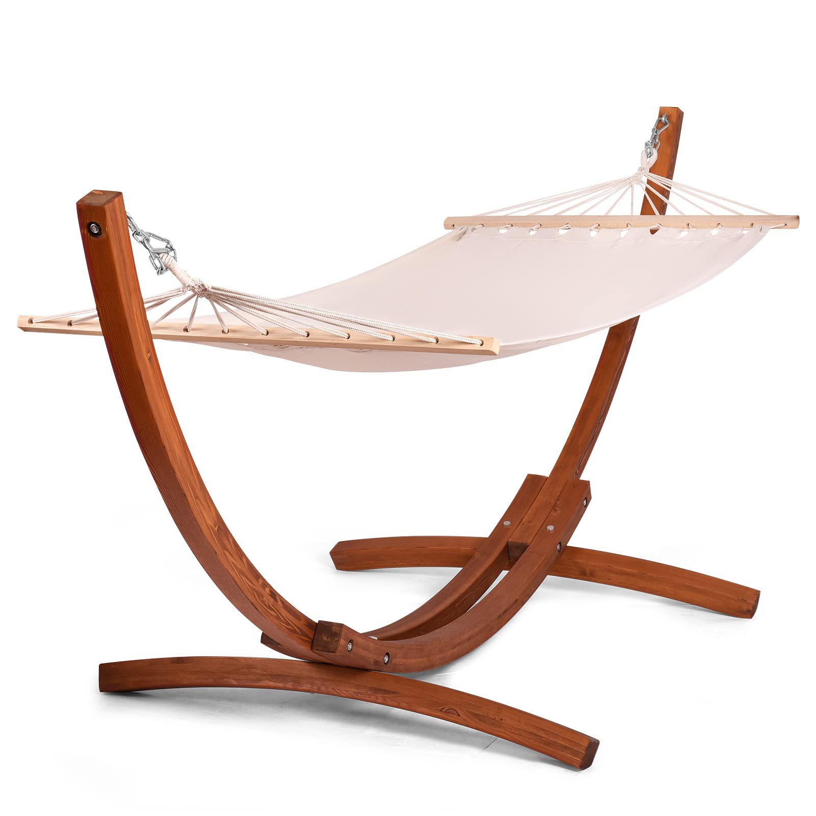 komfotteu-h-ngematte-mit-gestell-aus-holz-h-ngesessel-bis-120-kg-f-r-garten image 7
