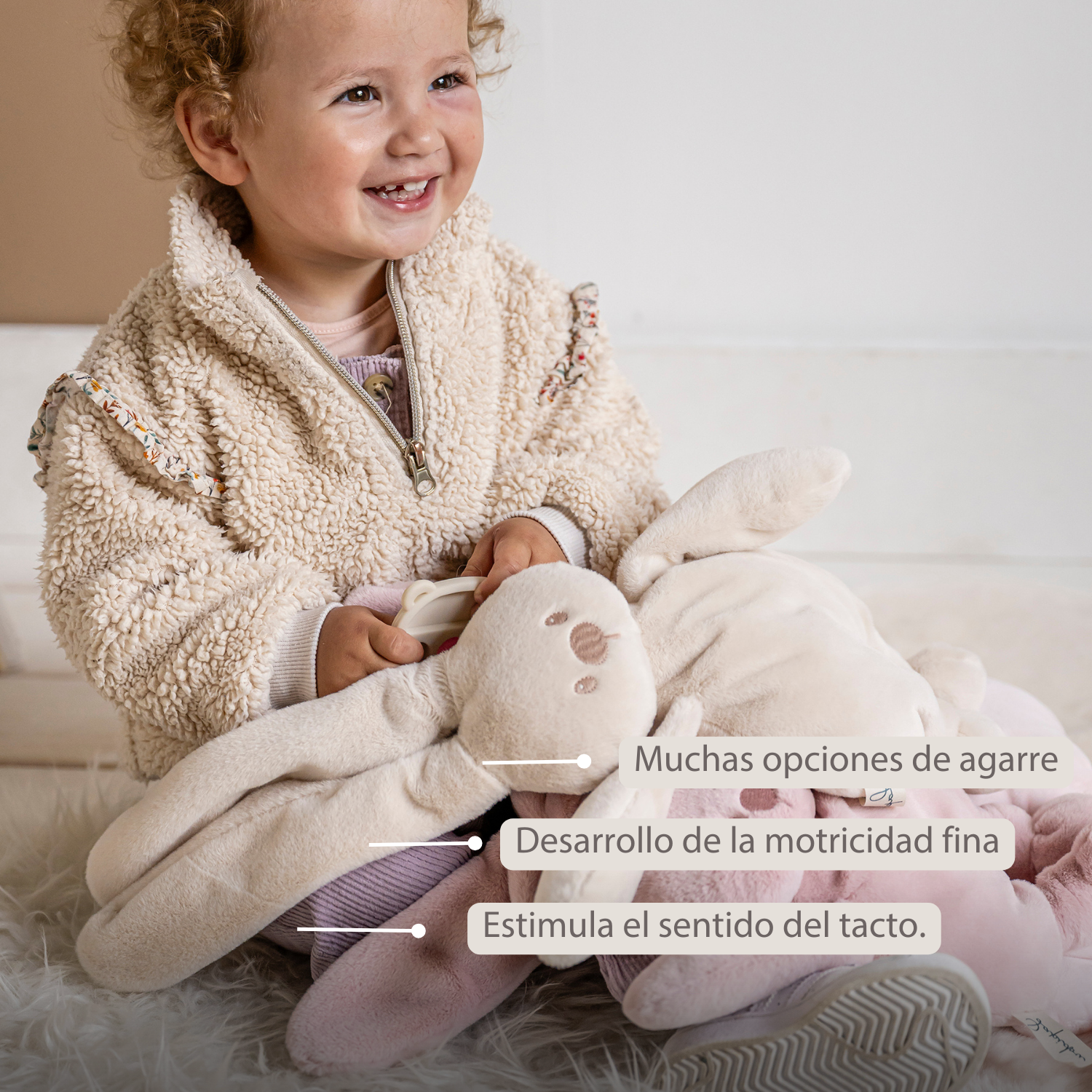 nattou-lapidou-kuschelhase-30-cm-sand-baby-kuscheltier image 3