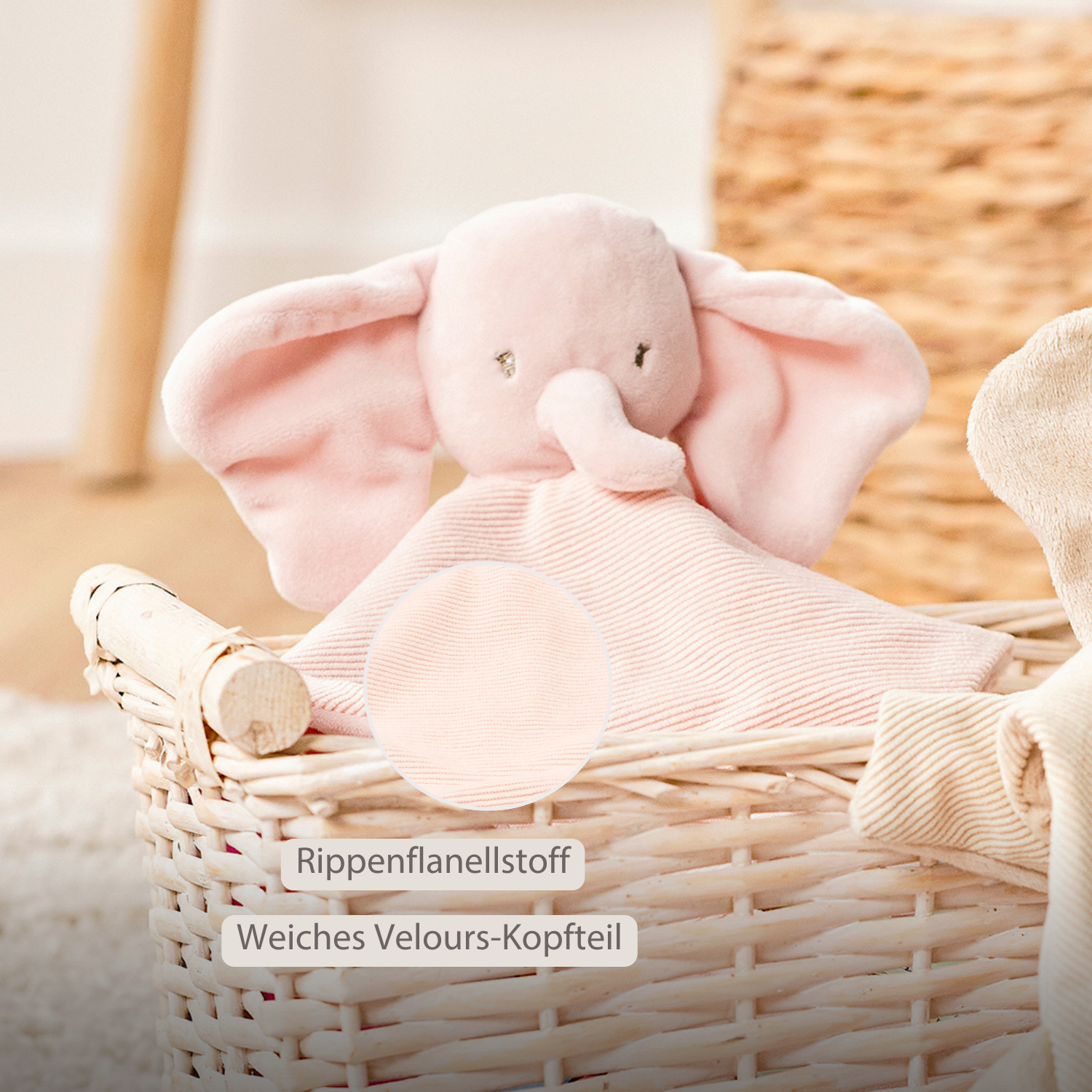 nattou-fanfan-baby-kuscheldecke-doudou-elefant-27x27-cm-rosa image 5