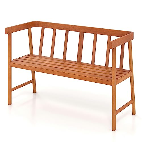 komfotteu-2-sitzer-gartenbank-akazienholz-parkbank-natur-110-x-46-x-72-cm-bis-36 image 8
