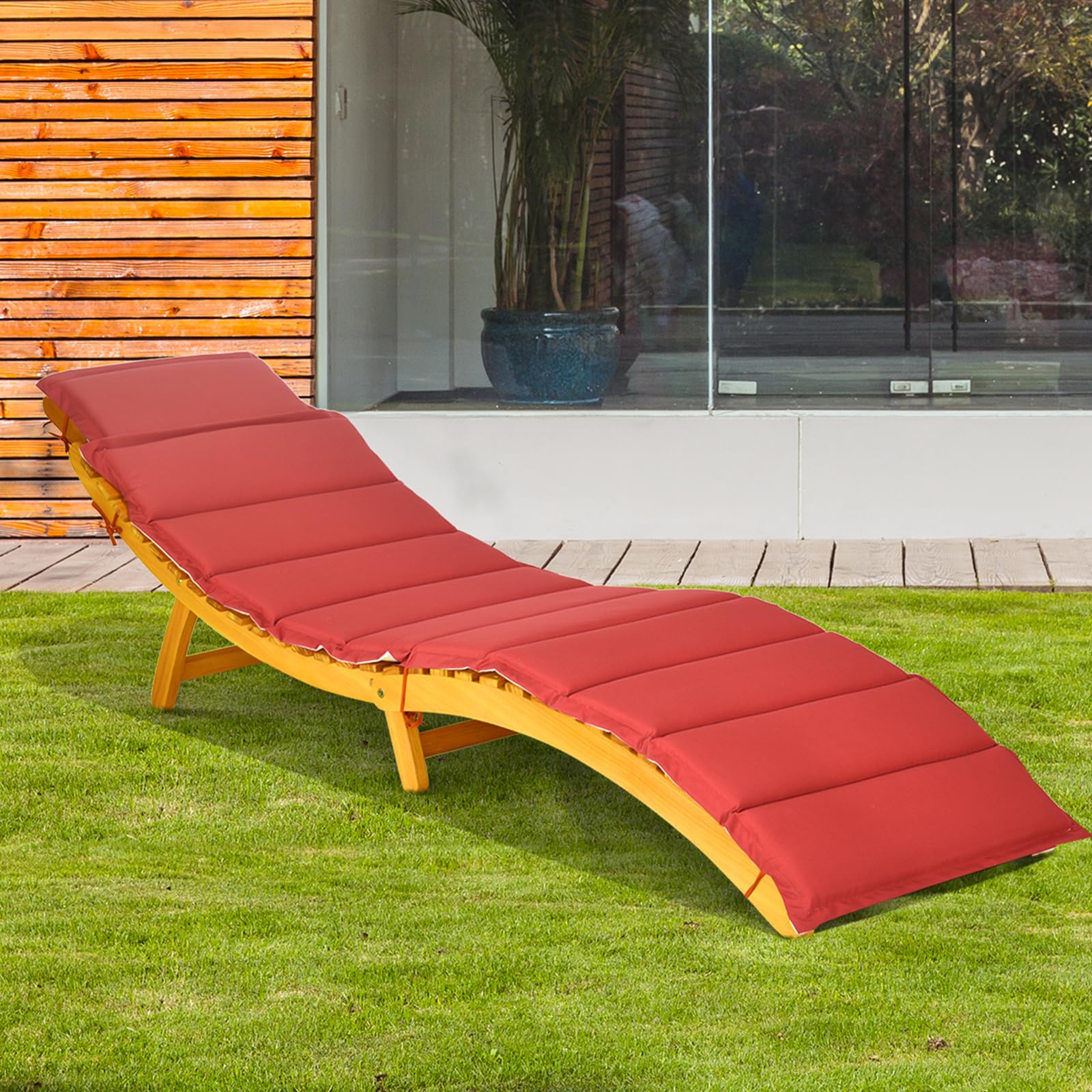komfotteu-sonnenliege-klappbar-bis-180-kg-holz-liegestuhl-mit-wendekissen-rot-we image 7