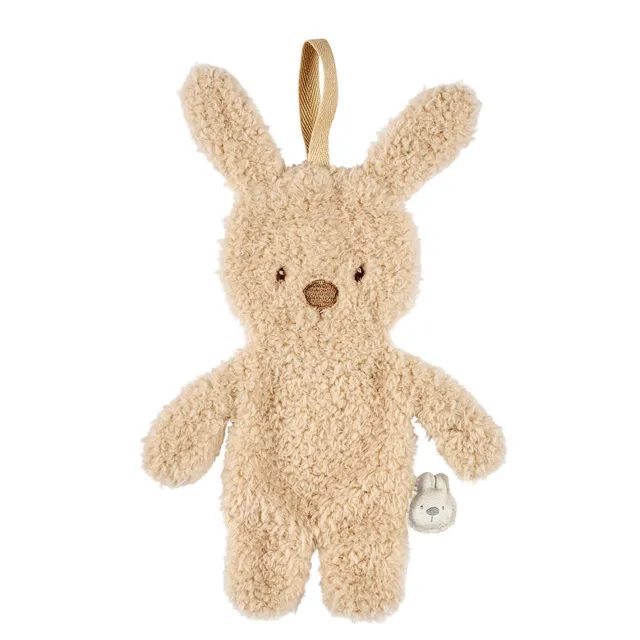 nattou-teddy-schnullertuch-kaninchen-26-cm-beige-mit-schnullerhalter image 1
