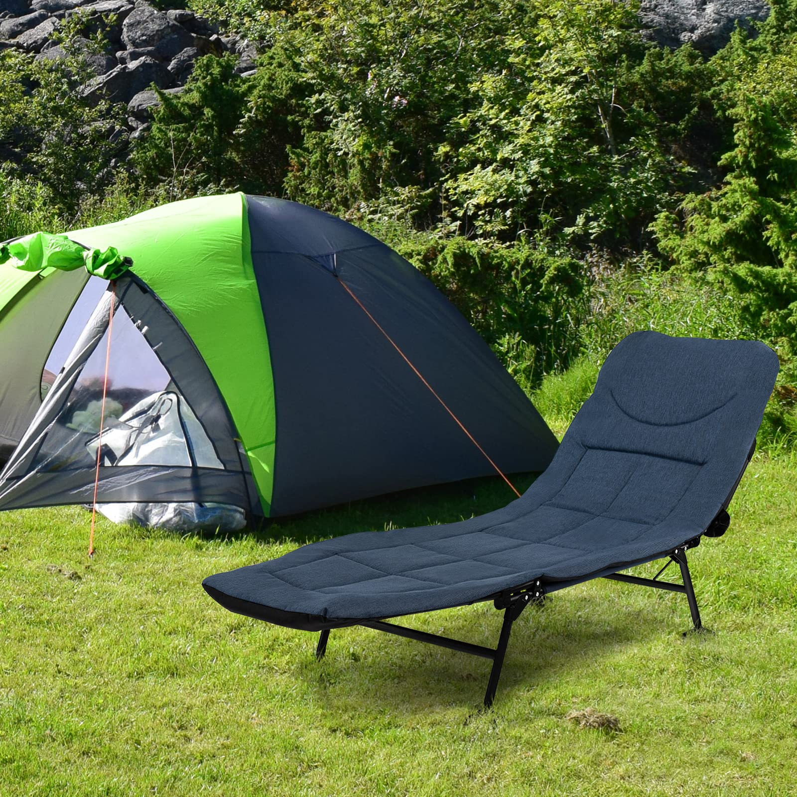 komfotteu-klappbares-campingbett-karpfenliege-194-x-66-x-29-cm-marineblau image 2