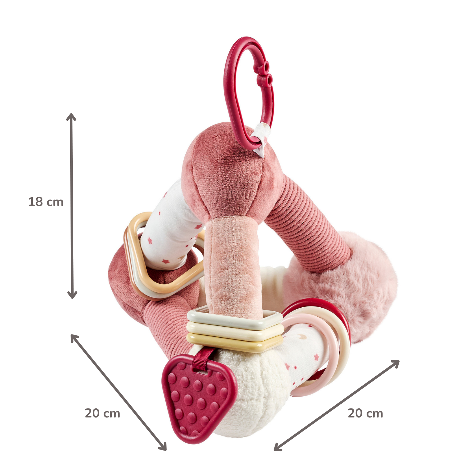 nattou-lapidou-weiche-aktivit-tspyramide-dreieck-20-cm-puderrosa image 5