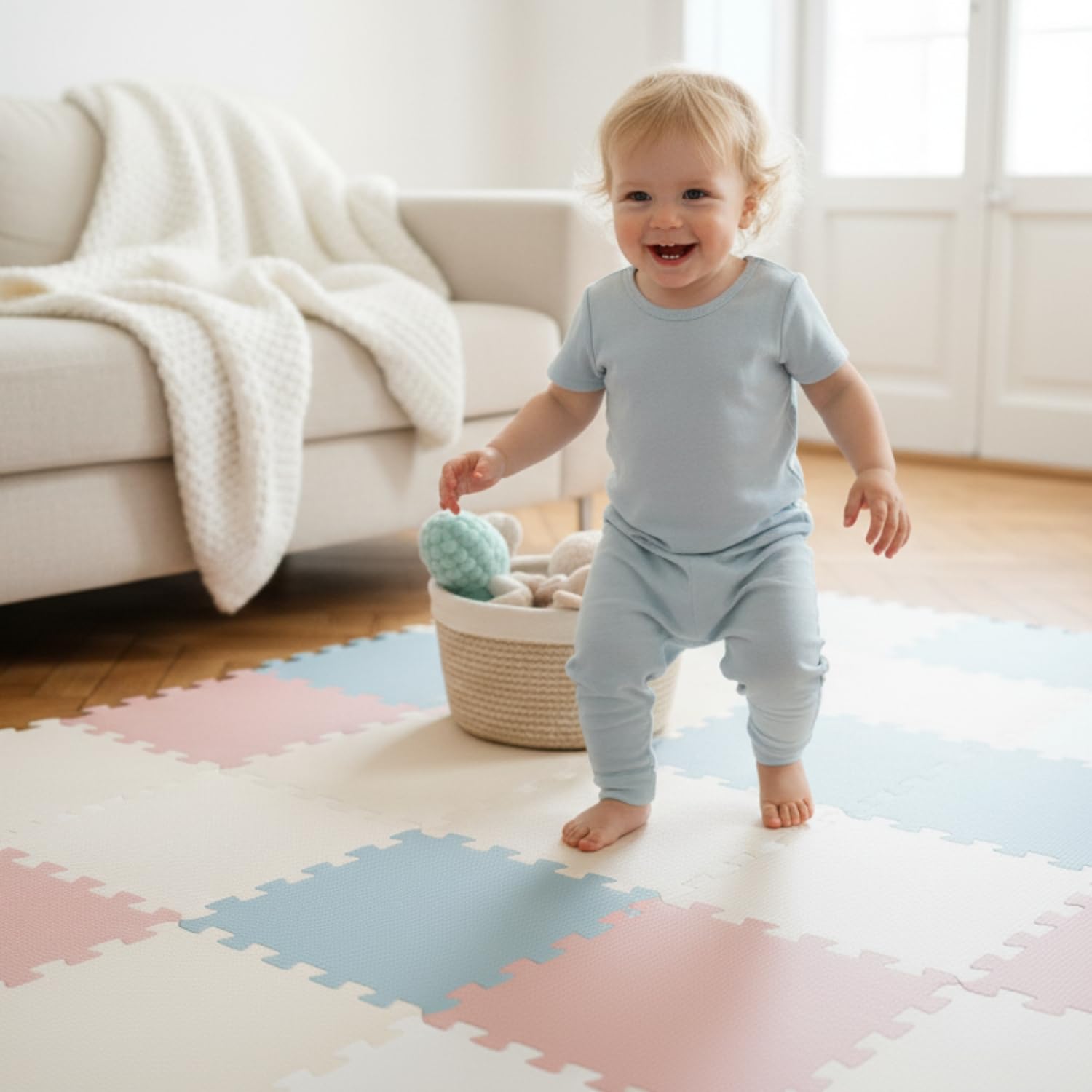 littletom-spielmatte-baby-puzzlematte-pastell-36-matten-30x30-cm-180x180-cm-eva image 2