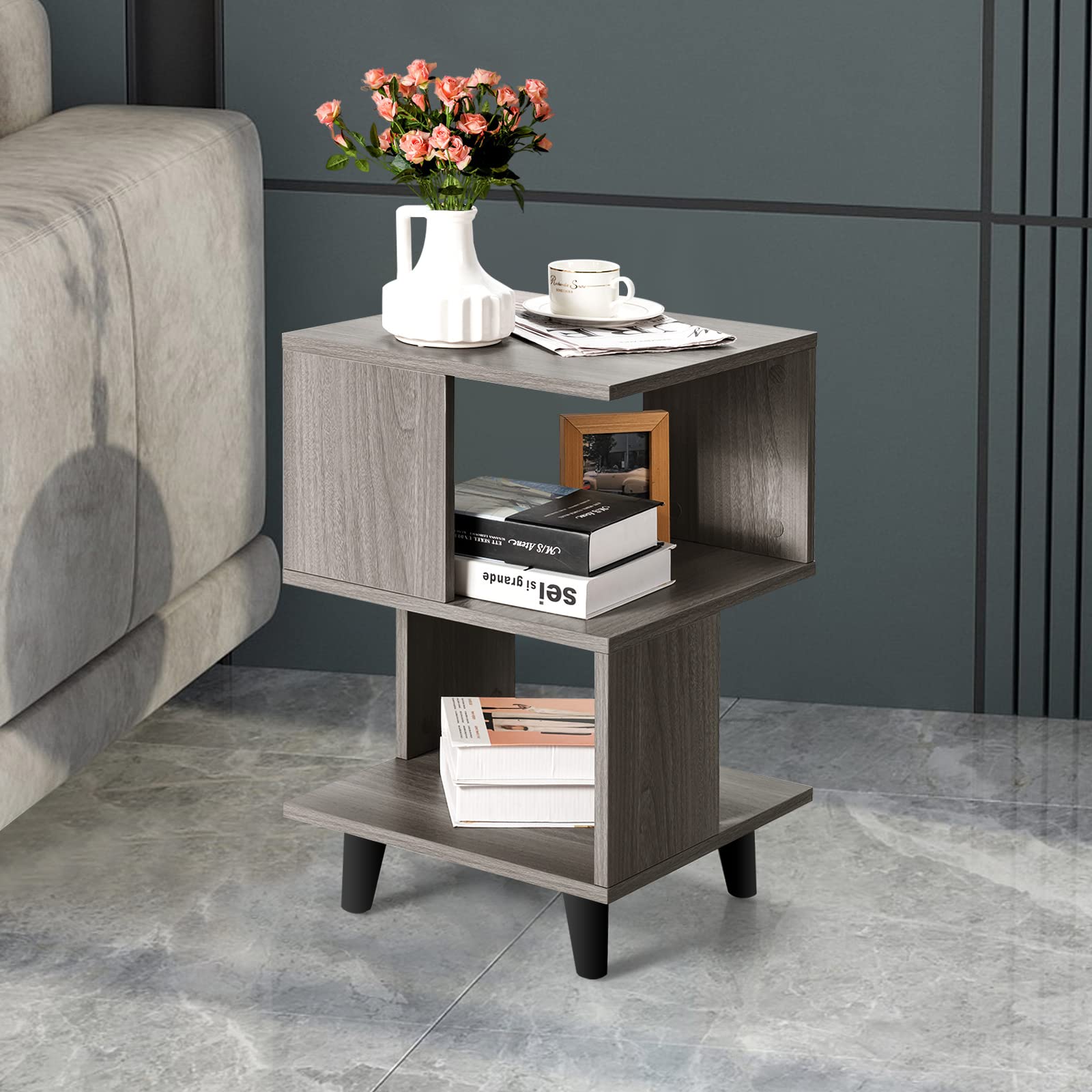 komfotteu-nachttisch-2er-set-s-design-holz-40-x-40-x-70-cm-grau image 7