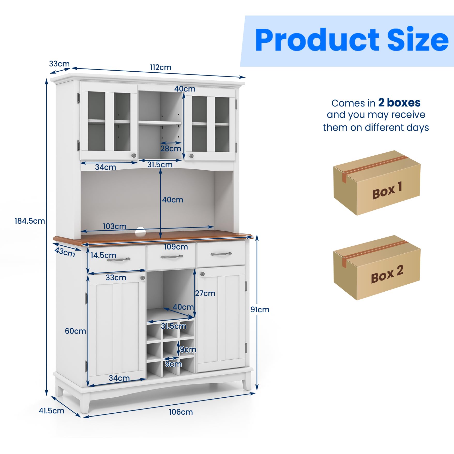 komfotteu-buffetschrank-112x41-5x184-5-cm-wei-mit-weinregal-und-glast-r image 3