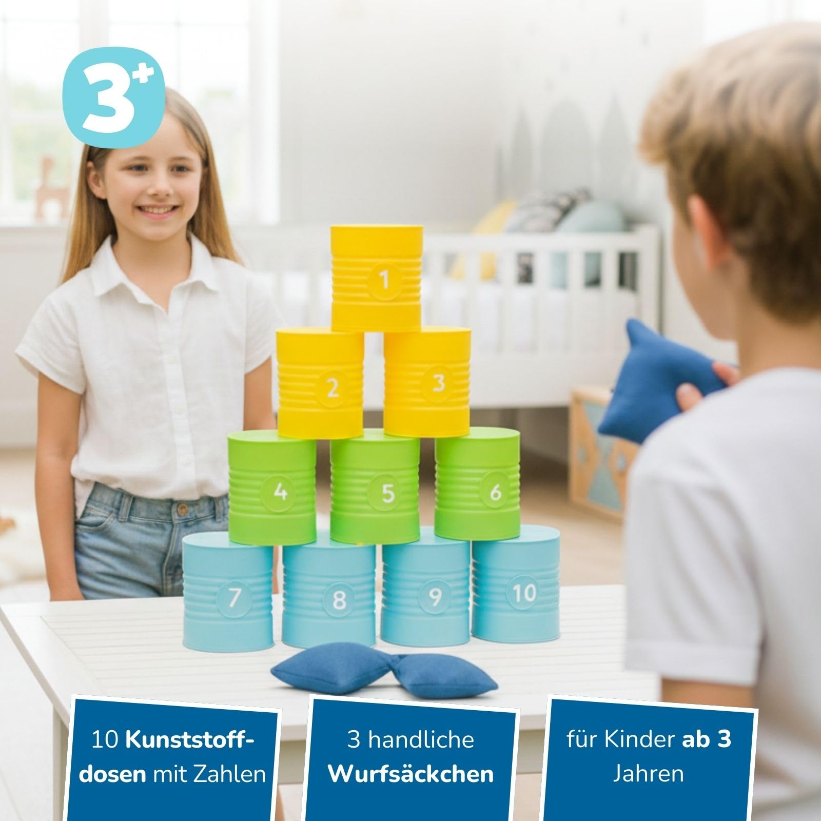 alldoro-dosenwerfen-spiel-10-dosen-9x8x8-cm-3-wurfs-ckchen image 2