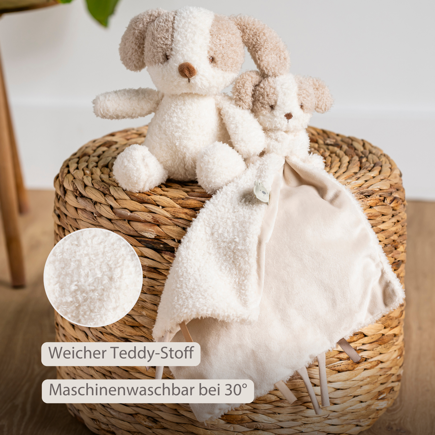 nattou-teddy-schmusetuch-hund-27-x-27-cm-beige image 4