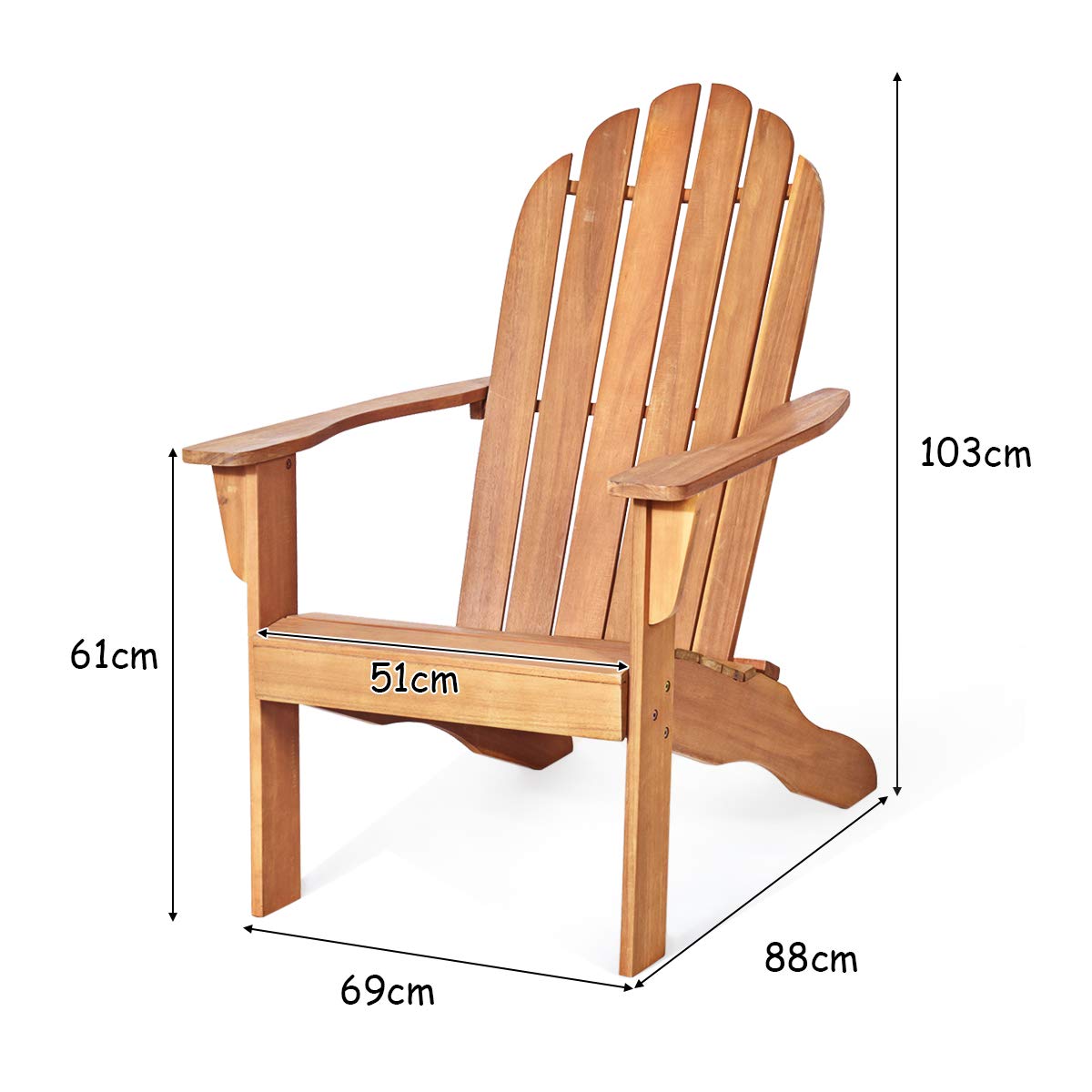 komfotteu-adirondack-stuhl-aus-akazienholz-bis-160-kg-natur-f-r-garten-balkon image 3