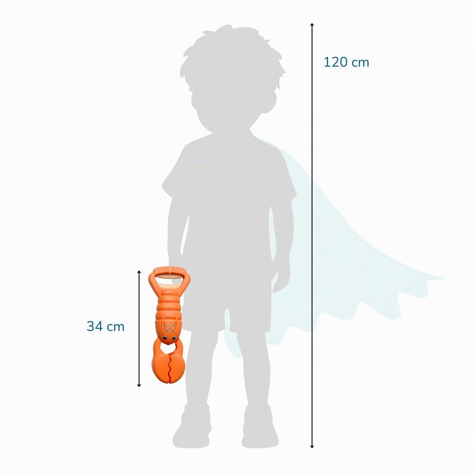 alldoro-sandgreifer-hummer-34-cm-sandkasten-krabbe-orange image 7