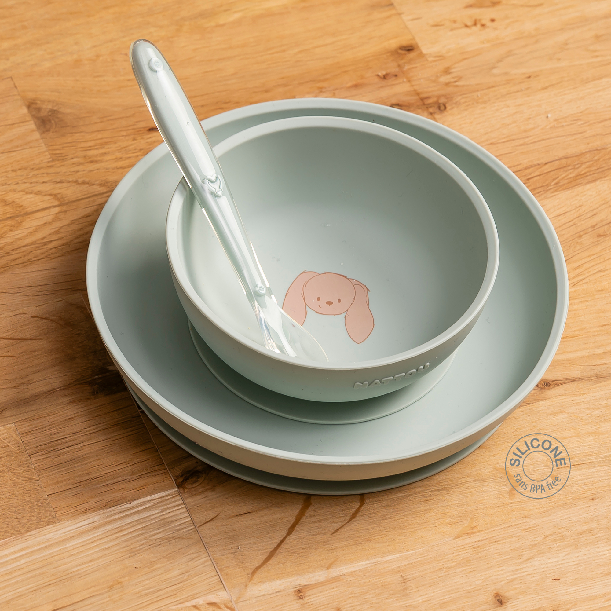 nattou-mealtime-silikon-geschirrset-3-teilig-teller-schale-und-l-ffel-mit-saugna image 6