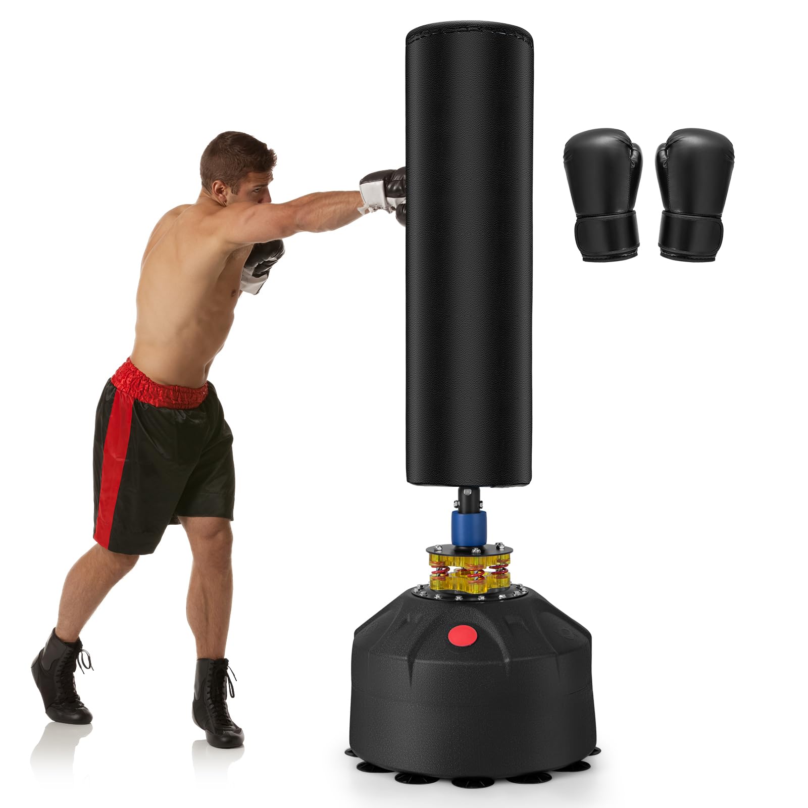 komfotteu-standboxsack-173-cm-boxsack-mit-st-nder-inkl-handschuhe image 1