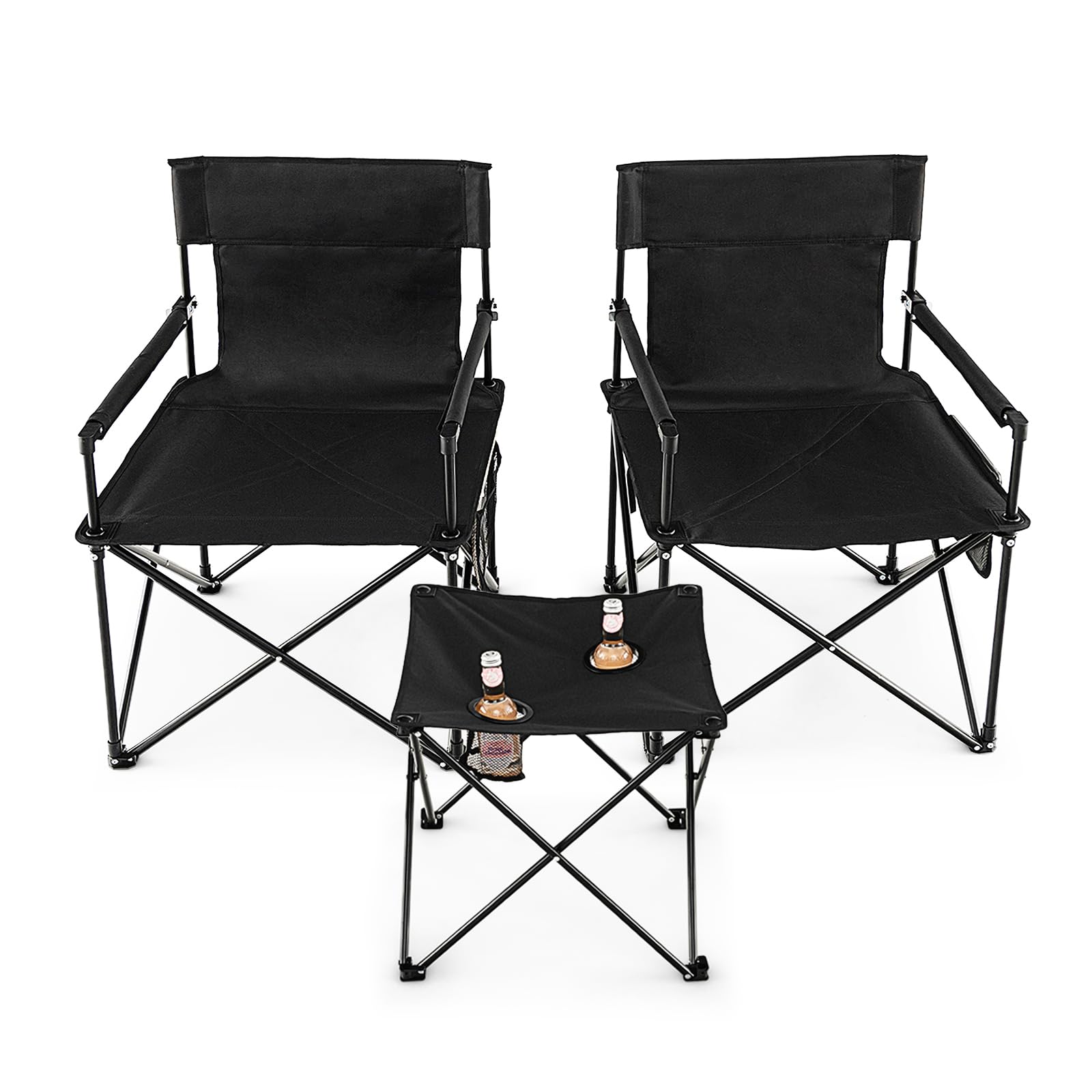 komfotteu-campingm-bel-set-3-tlg-schwarz-mit-2-faltst-hlen-und-klapptisch-inkl-g image 8