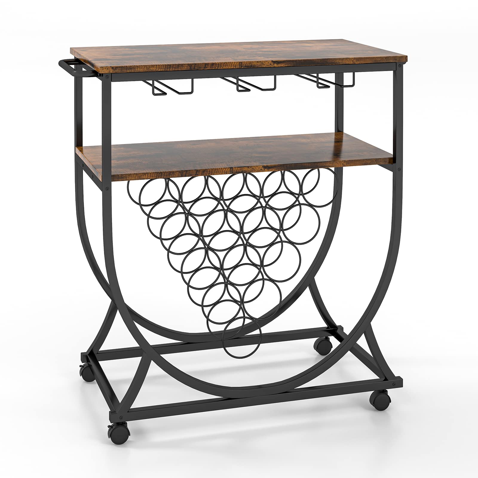 komfotteu-weinregal-mit-rollen-barwagen-83-cm image 2