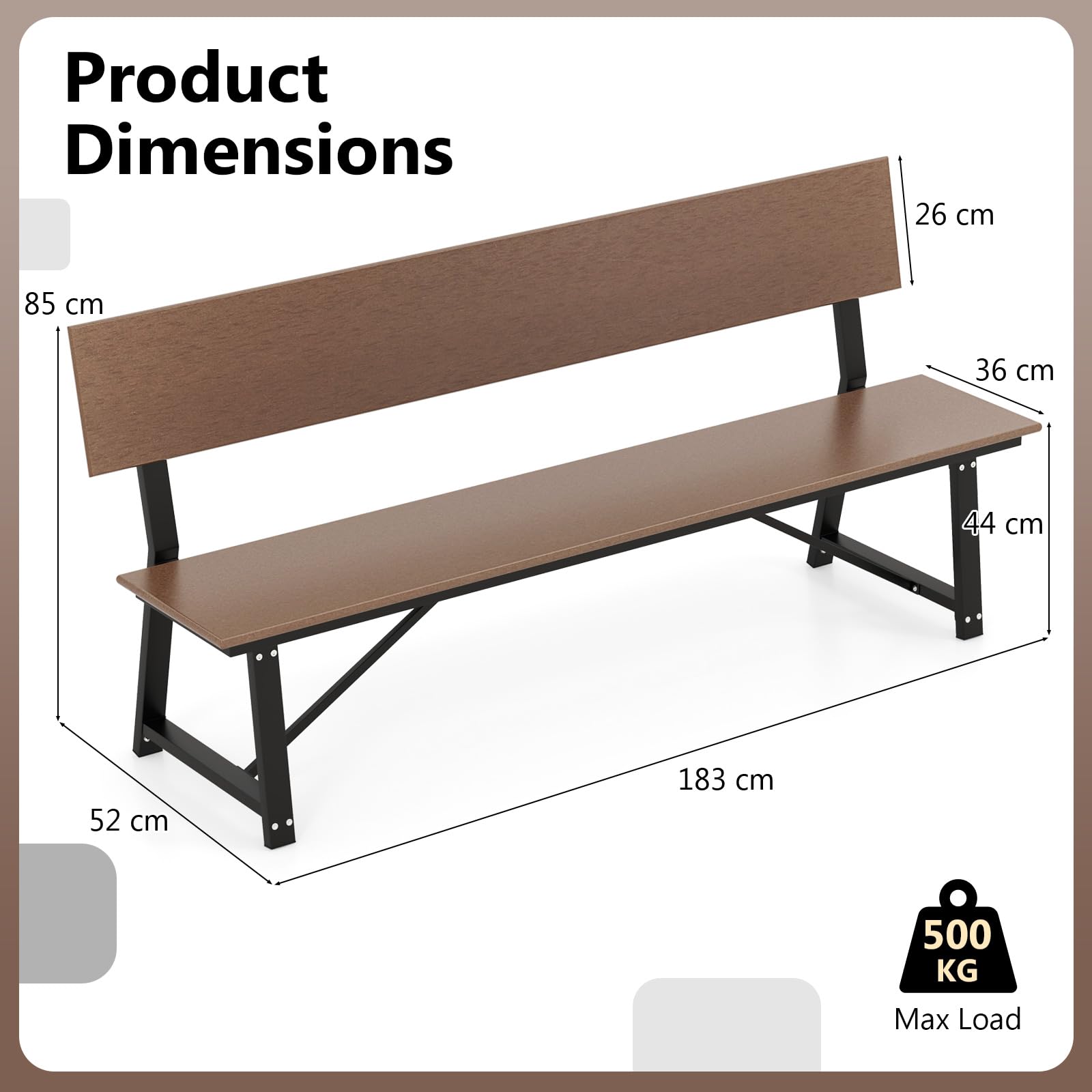 komfotteu-gartenbank-metall-183cm-3-sitzer image 3