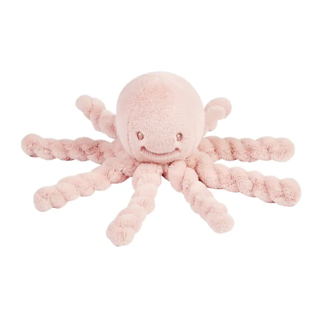 nattou-lapidou-doudou-kuschel-oktopus-22-cm-puderrosa image 1