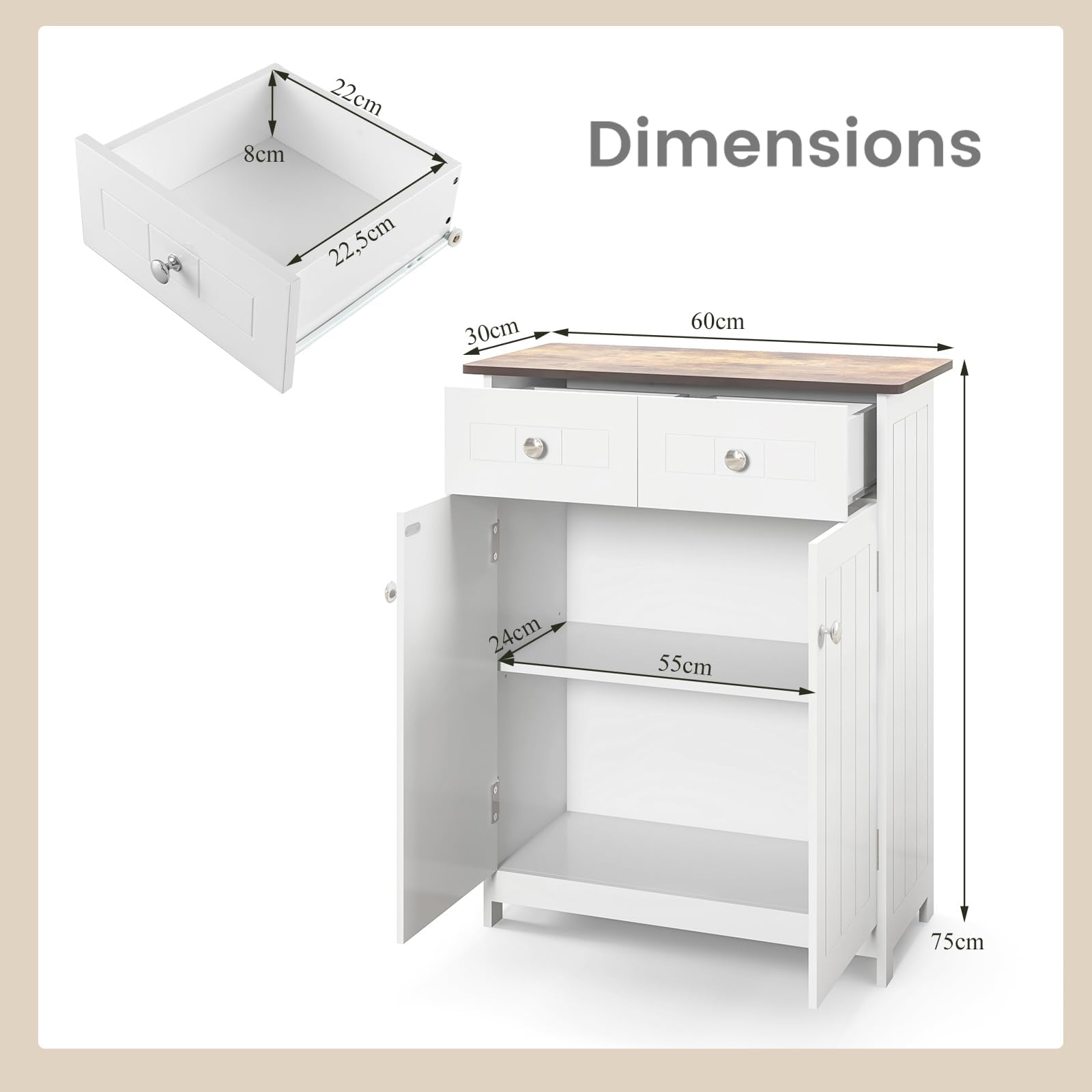 komfotteu-badzimmerschrank-wei-60x30x75-cm-mit-2-schubladen-2-t-ren-verstellbare image 6