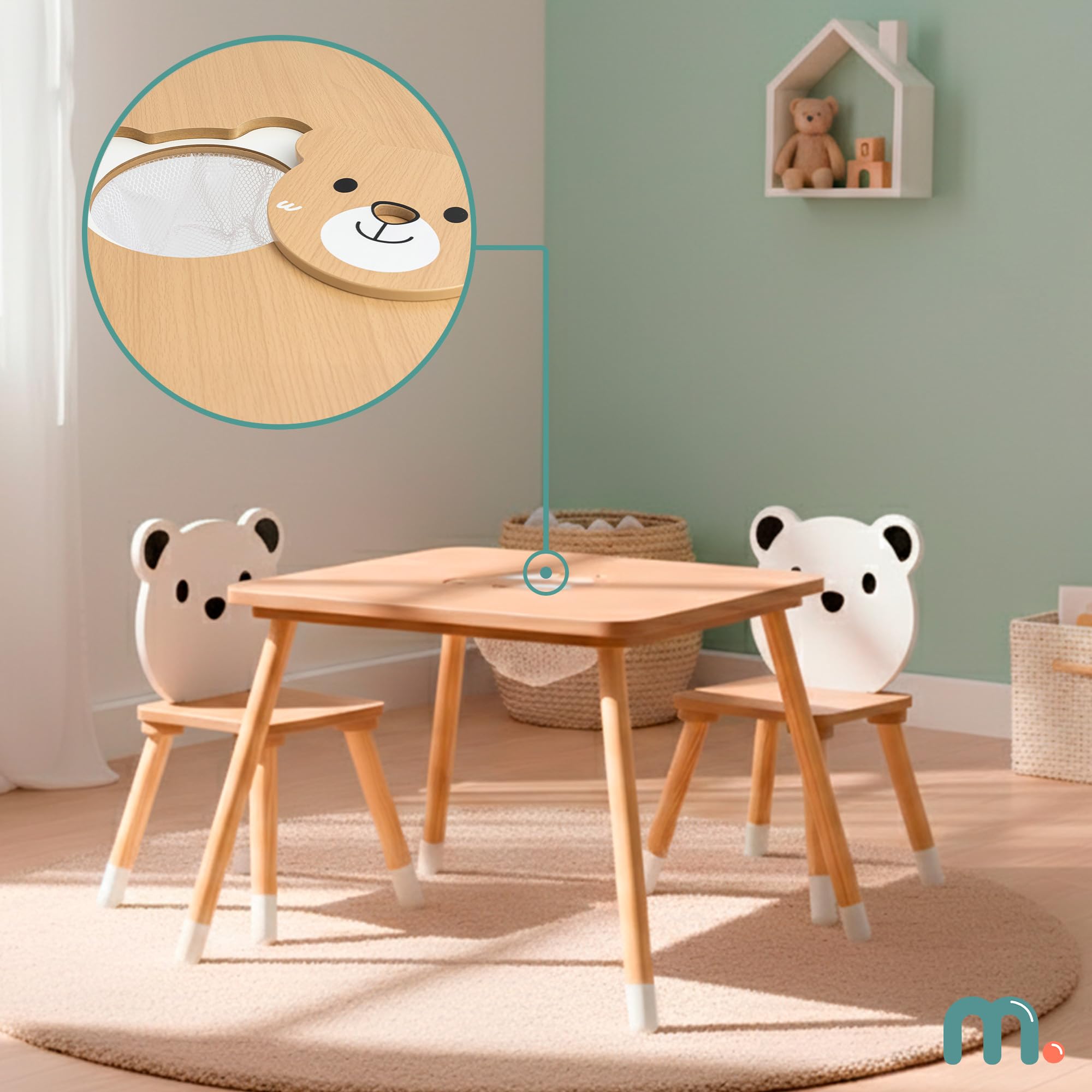 mamabrum-kindertisch-mit-aufbewahrung-und-2-b-renst-hlen-holz-spieltisch-set-67x image 4
