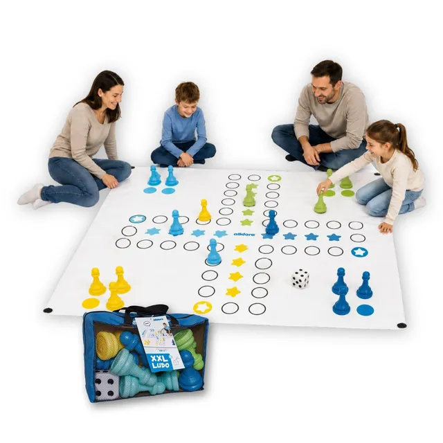 alldoro-xxl-ludo-brettspiel-indoor-outdoor-150-x-150-cm image 1