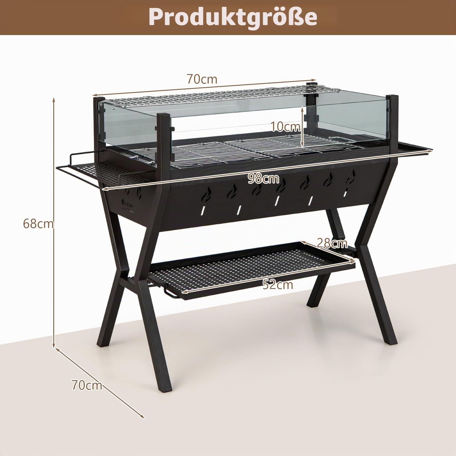 komfotteu-holzkohlegrill-edelstahl-mit-windschutz-und-gew-rzhalter image 7