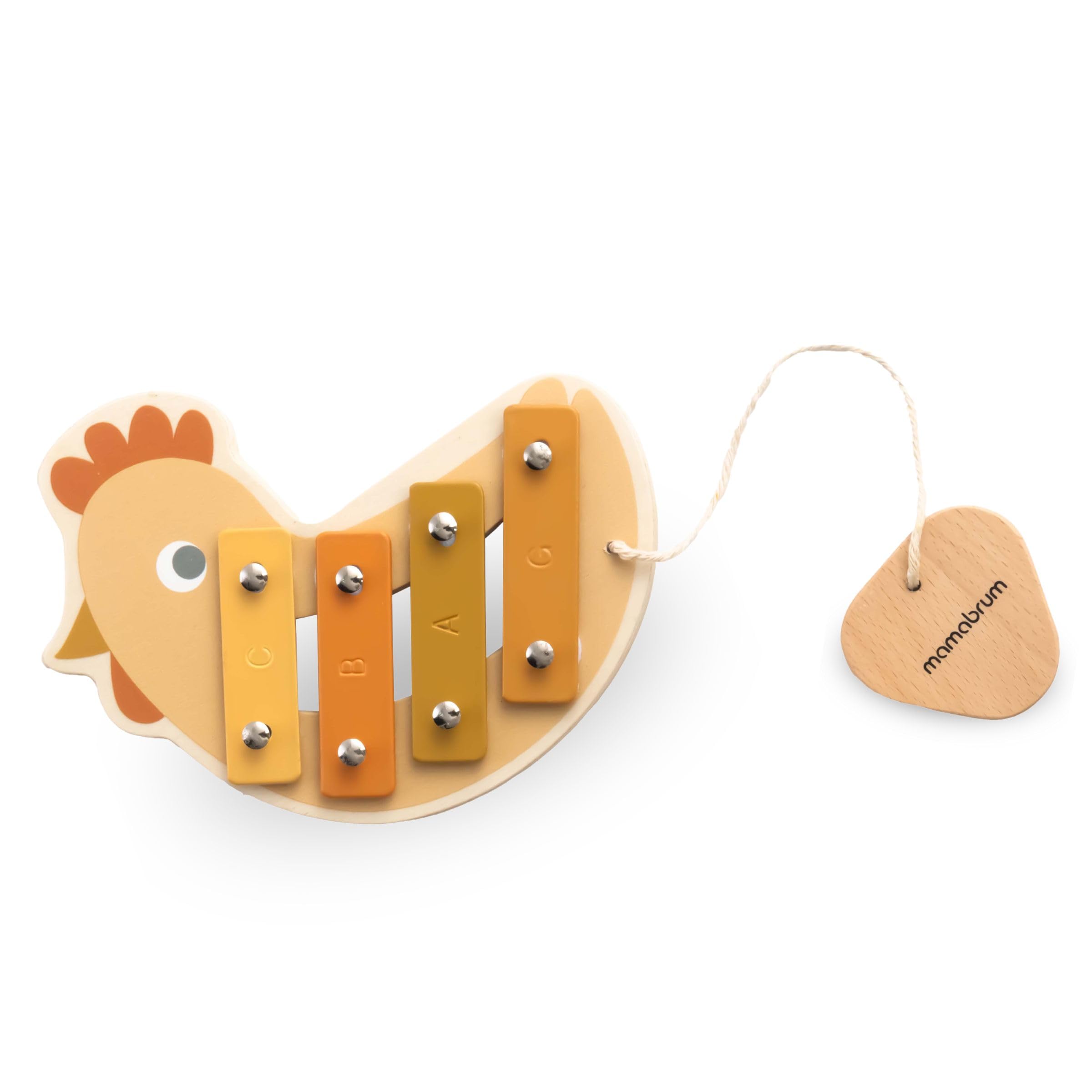 mamabrum-mam187-holz-musikinstrumente-huhn-4-teilig image 4