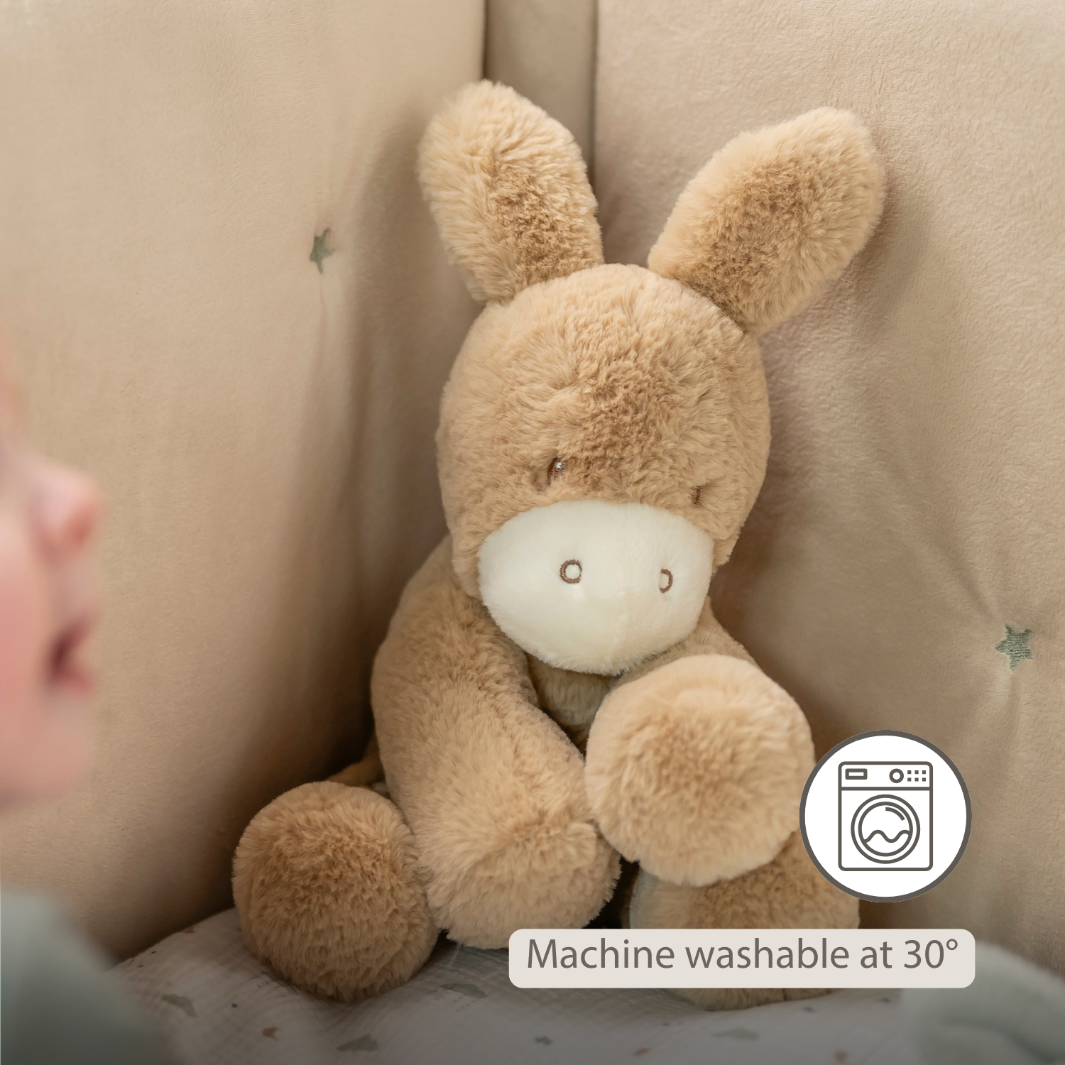 nattou-loulou-kuscheltier-esel-30-cm-karamell image 4