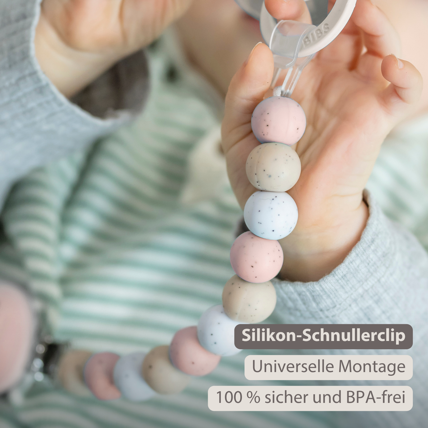 nattou-silikon-schnullerkette-21-cm-multi-rosa image 2
