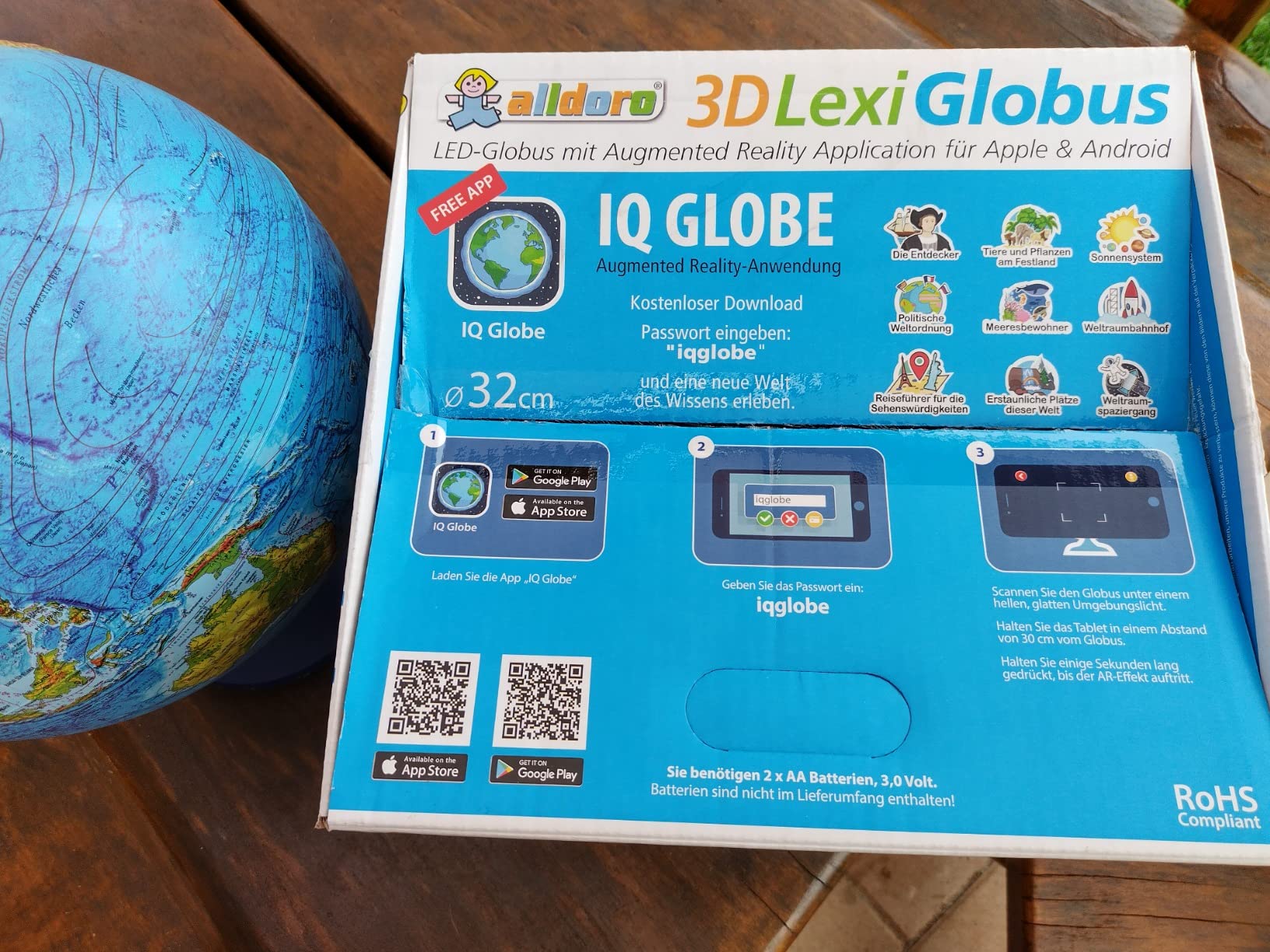 Globus top, App okay