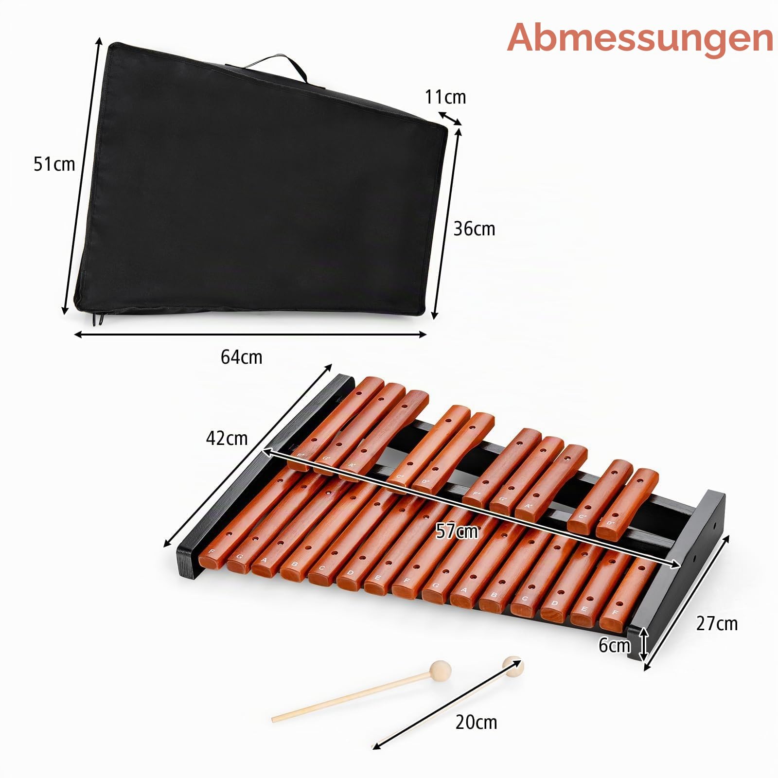 komfotteu-xylophon-25-noten-holz-mit-schl-geln-und-tasche image 6