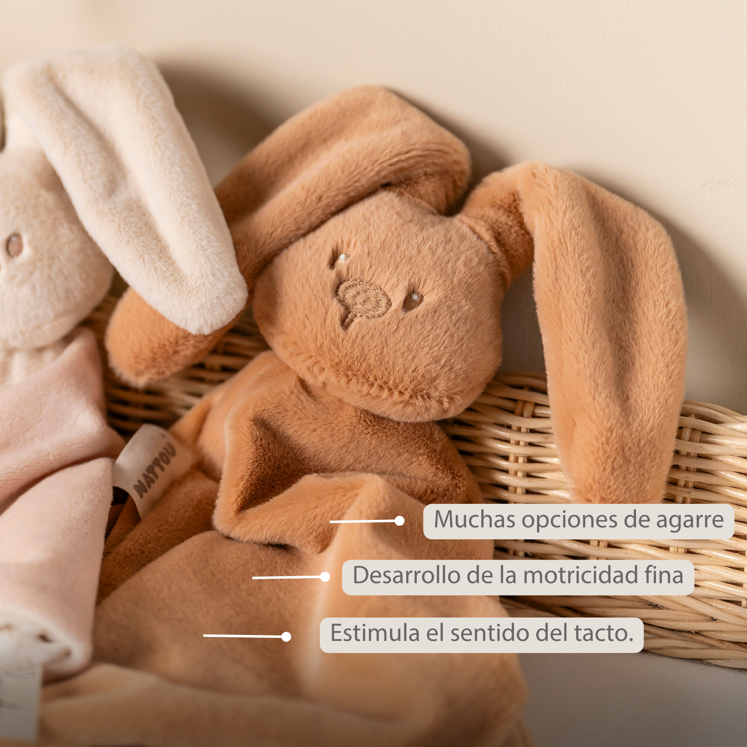 nattou-lapidou-kuschelhase-30-cm-weiches-kuscheltier-warmes-beige image 3