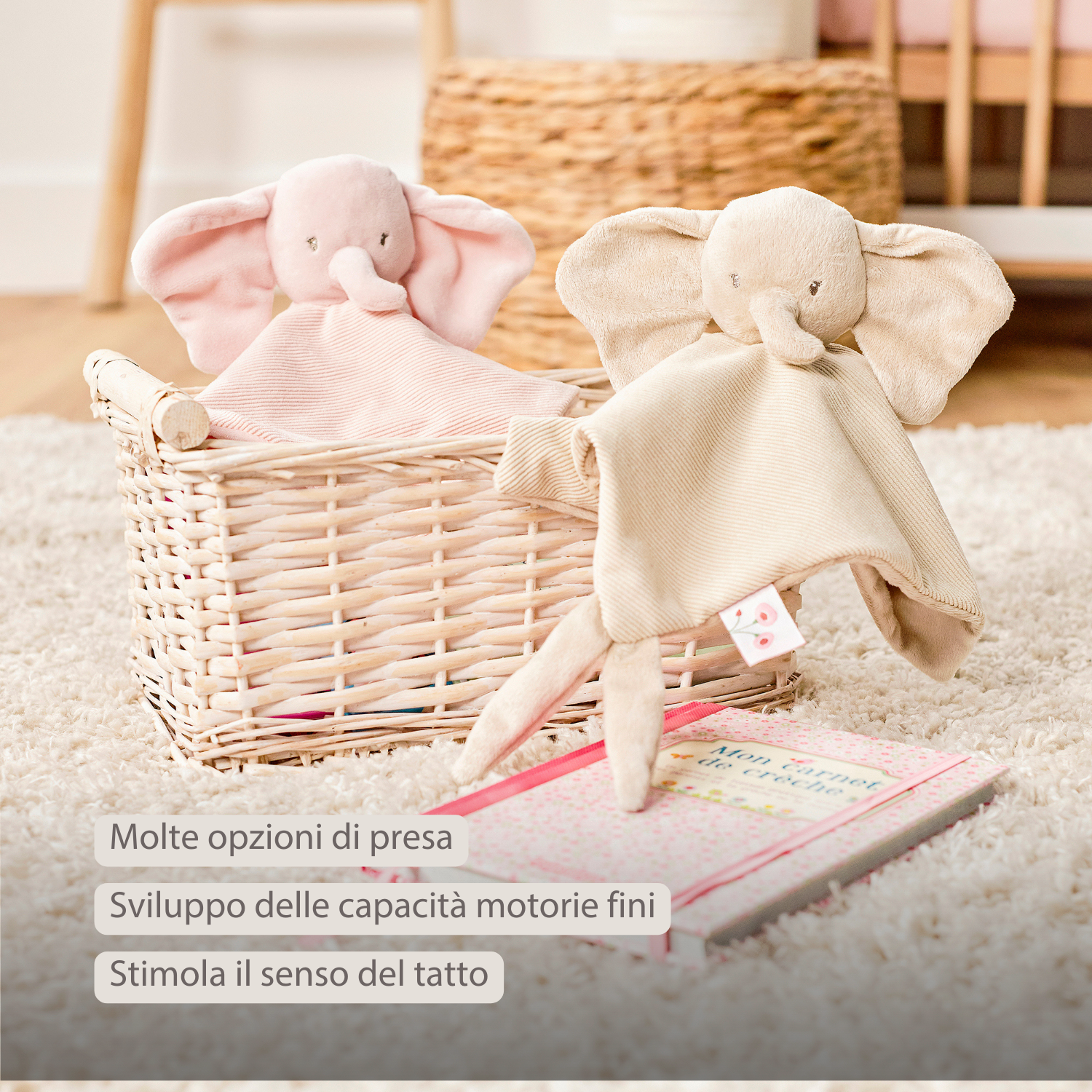 nattou-fanfan-baby-kuscheldecke-doudou-elefant-27-x-27-cm-sand image 8
