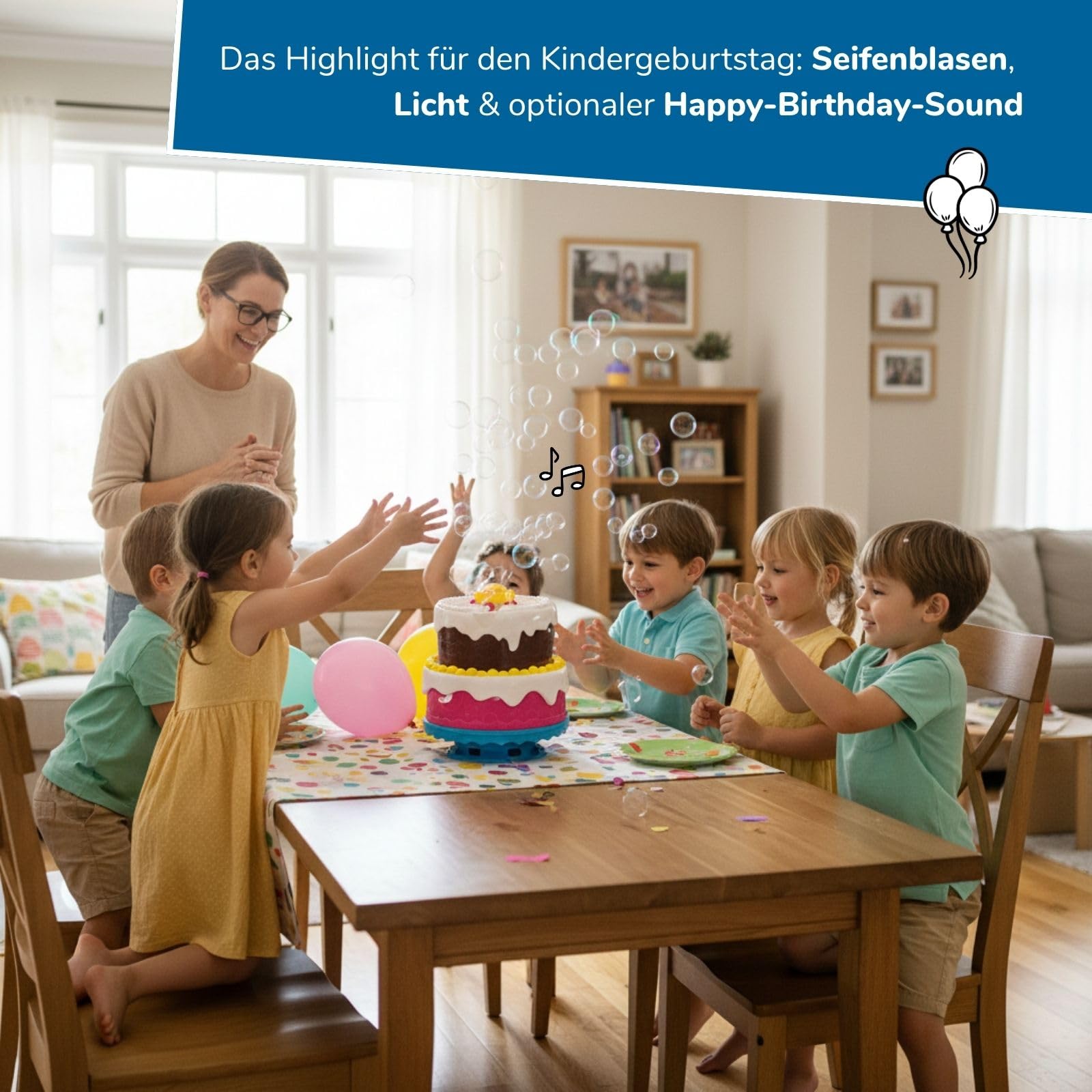 alldoro-partyspiele-set-mit-led-seifenblasenmaschinen-torte-20-teilig image 3