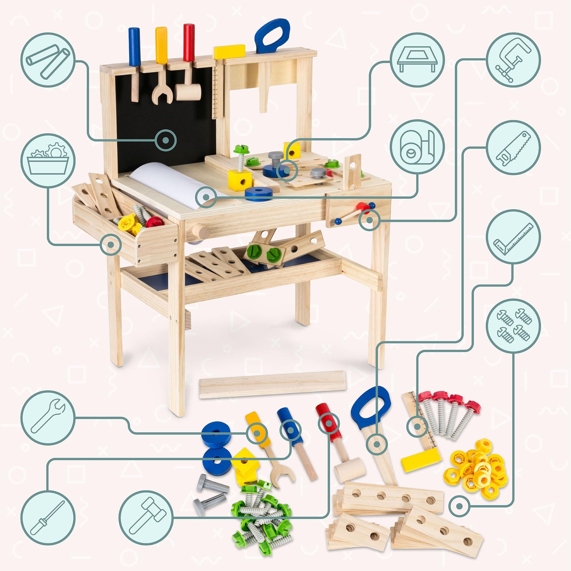 mamabrum-werkbank-kinder-aus-holz-mit-zubeh-r-56-5-cm-lernspielzeug-ab-3-jahre image 6